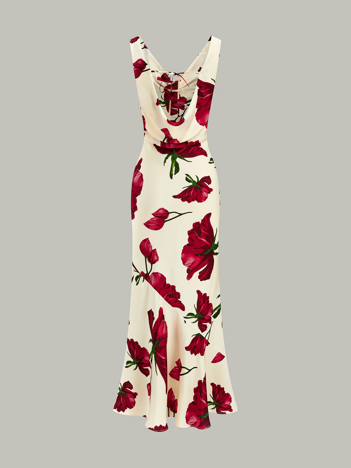 Tie-Back Floral Print Midi Dress - Image 2