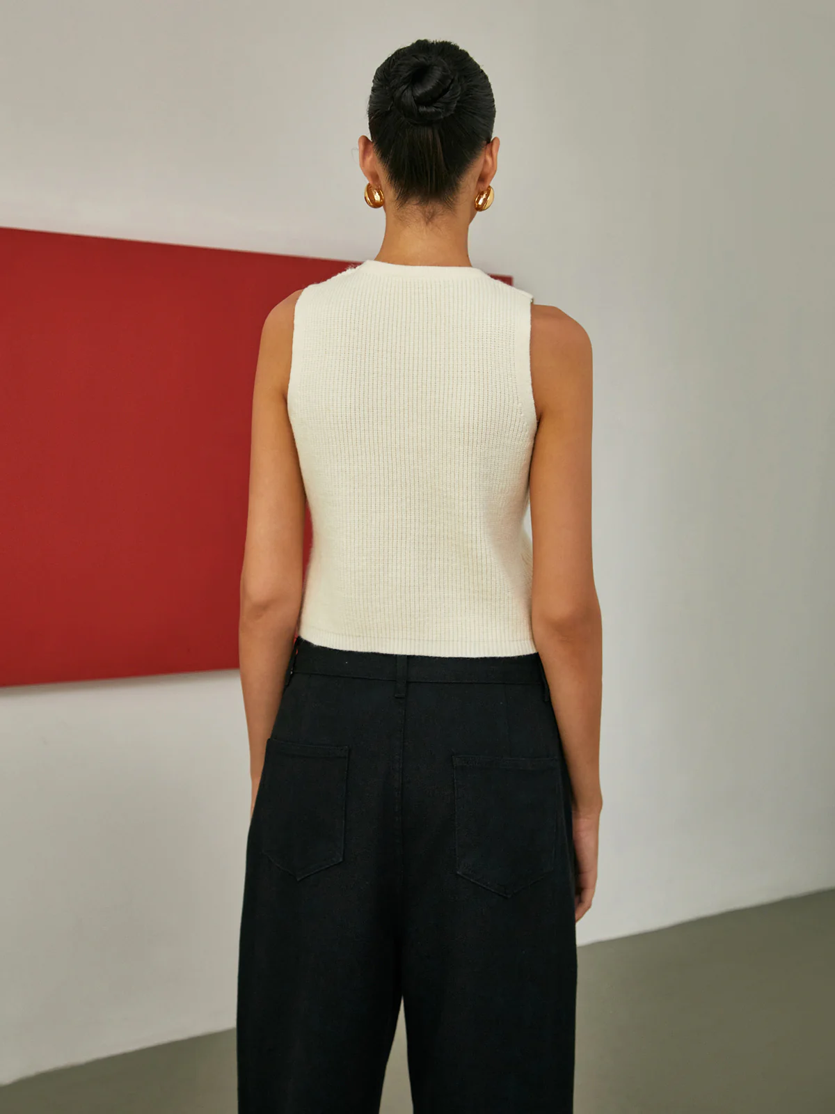 Creamy Button-Front Cardigan - Image 5