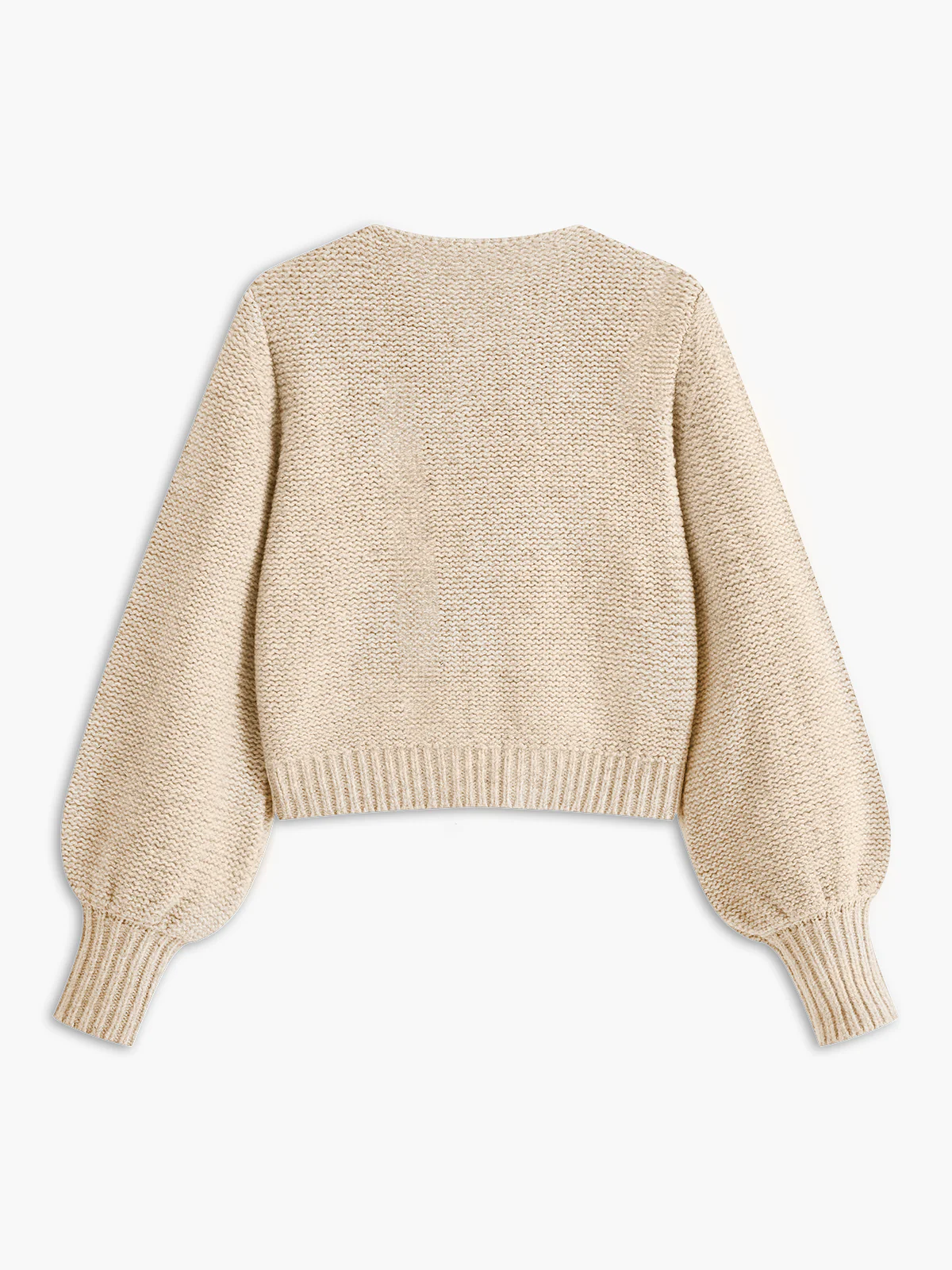Crew Neck Bow Knit Top - Image 8