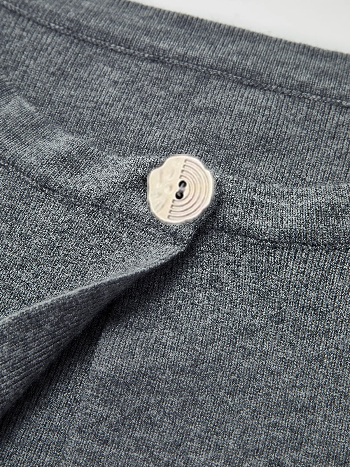 Crew Neck Button Knit Cardigan - Image 6