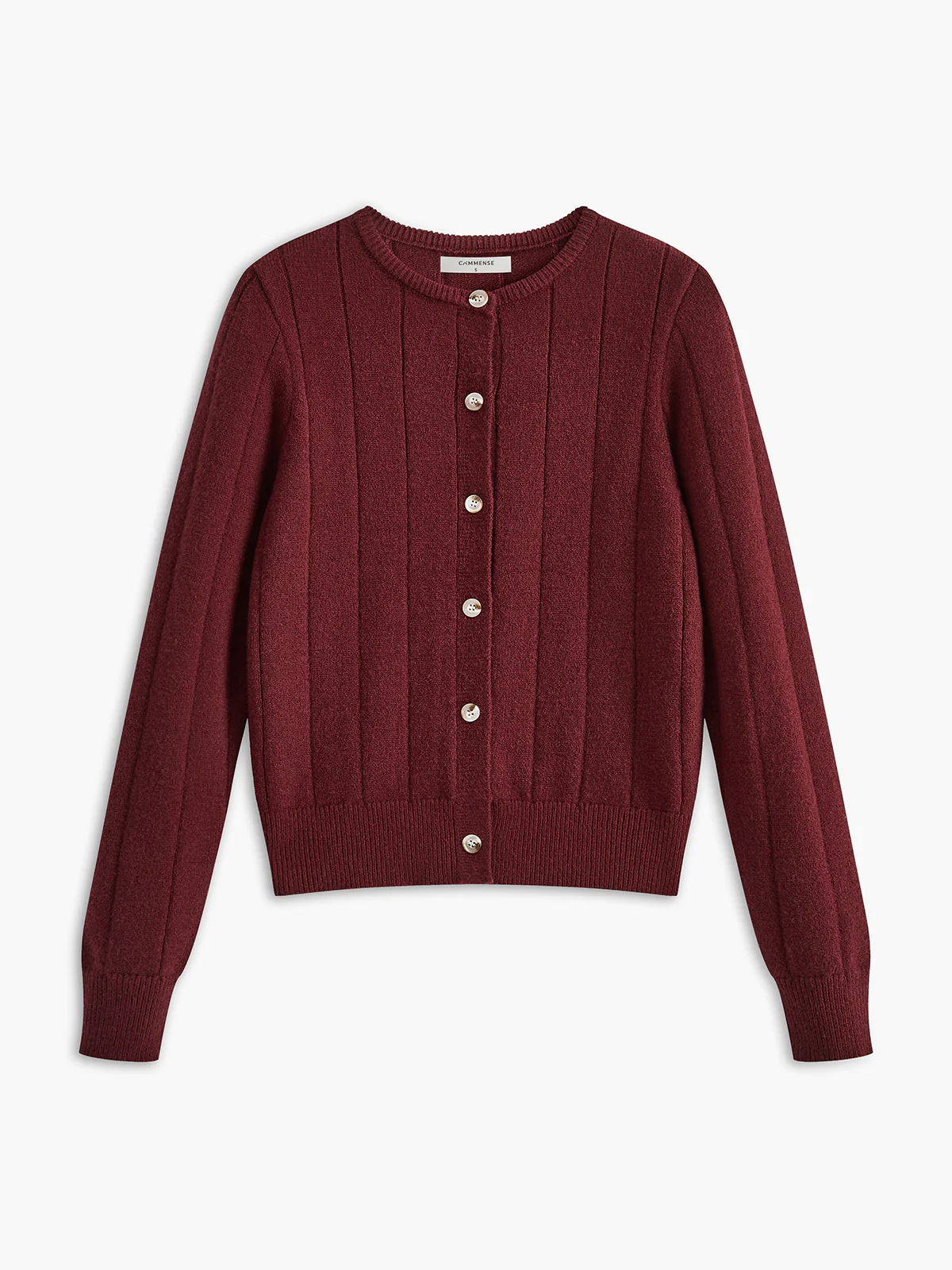 Crew Neck Button Soft Cardigan - Image 6