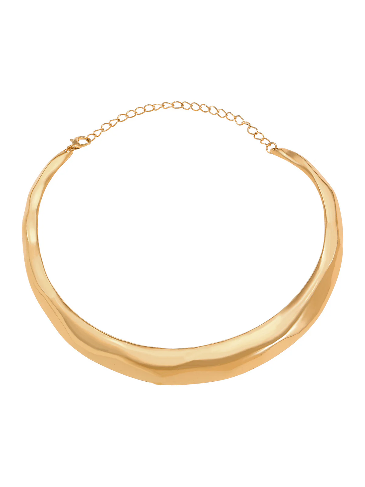Crinkled Statement Choker Necklace - Image 3
