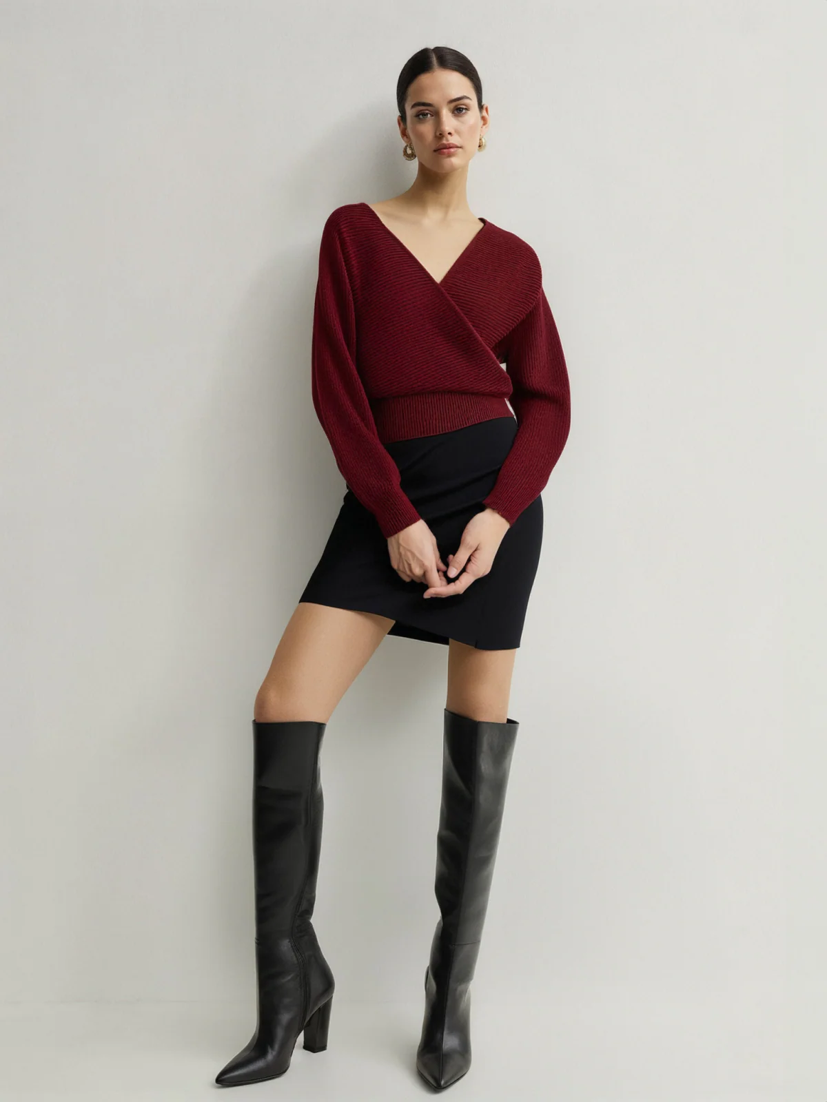Criss Cross Cinched Sweater - Image 4