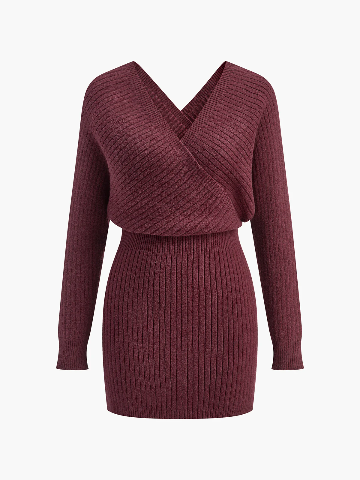 Criss Cross Cinched Sweater Dress - Image 7