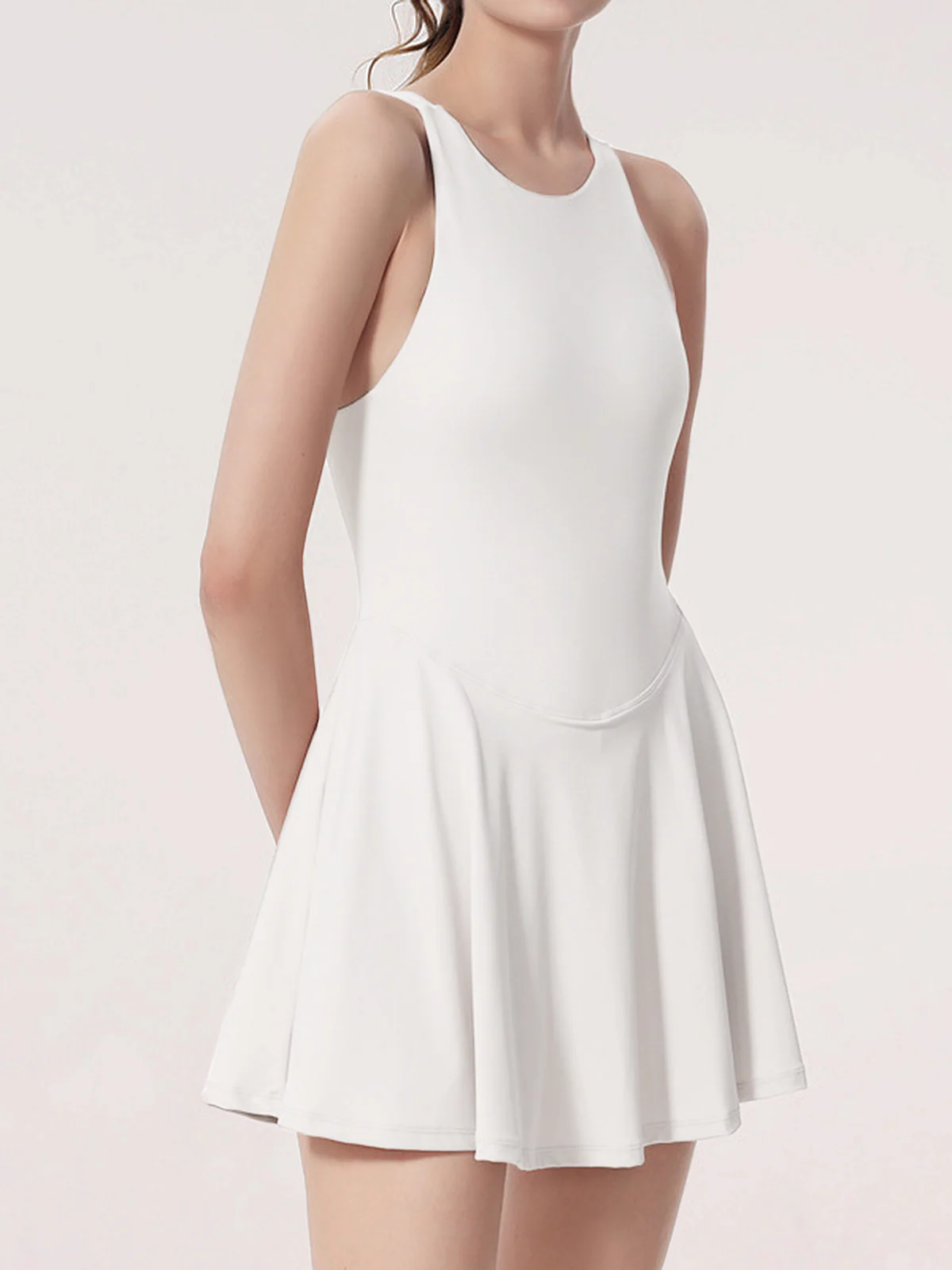 Criss Cross Jersey Active Dress - Image 4