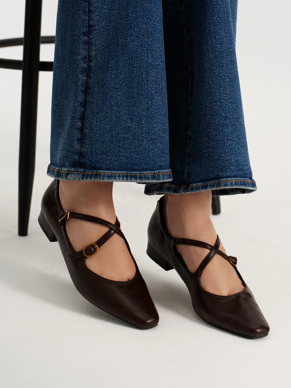Crisscross Buckle Mary Jane Shoes - Image 4