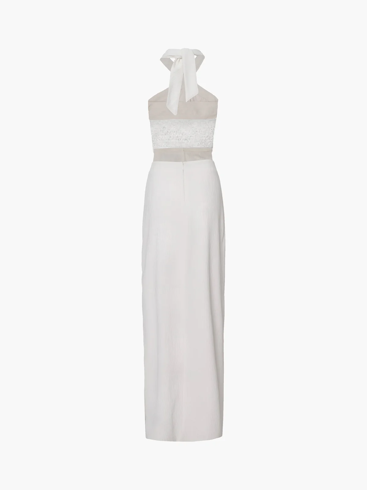 Crisscross Cutout Halter Split Knit  Long Dress - Image 5