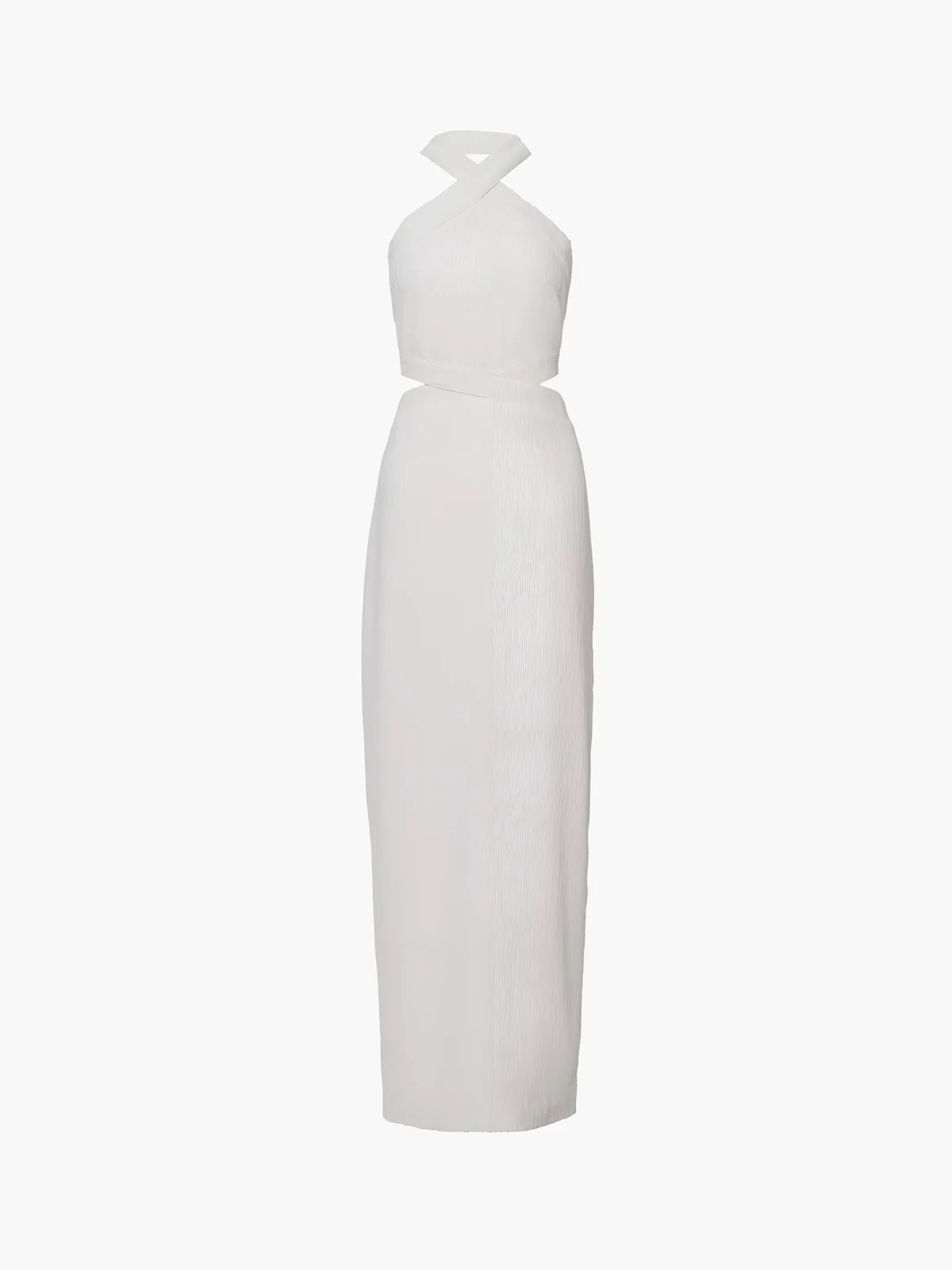 Crisscross Cutout Halter Split Knit  Long Dress - Image 6