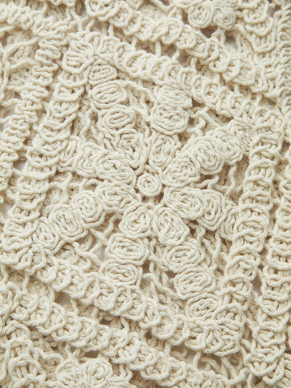Crochet Knit Vest with Button Front - Image 4