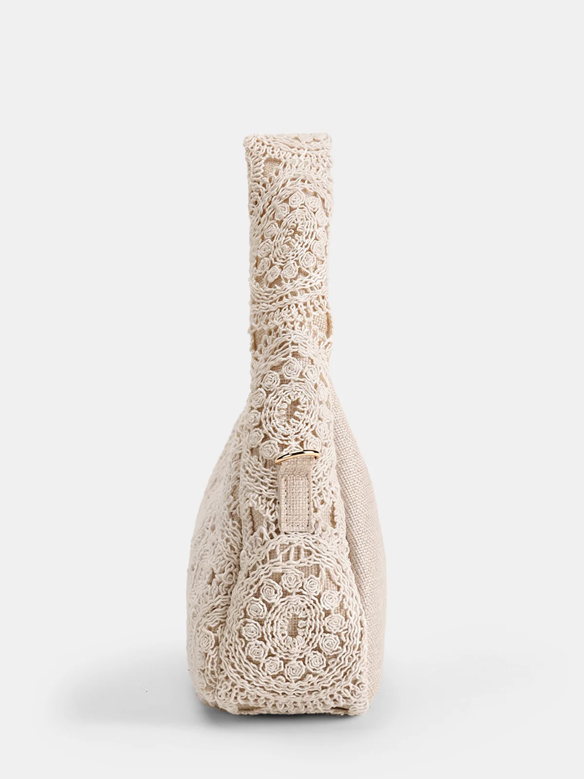 Crochet Lace Hobo Shoulder Bag - Image 2