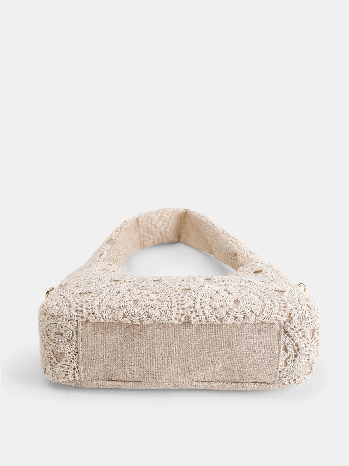 Crochet Lace Hobo Shoulder Bag - Image 4