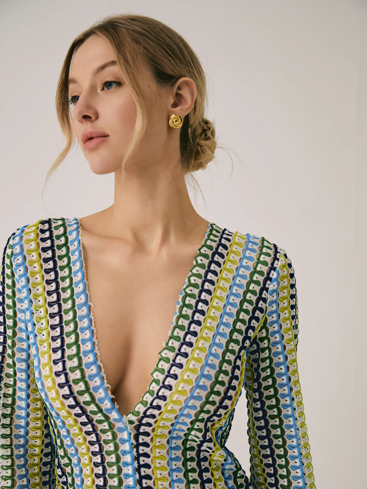 Crochet Vacation Split Long Dress - Image 5