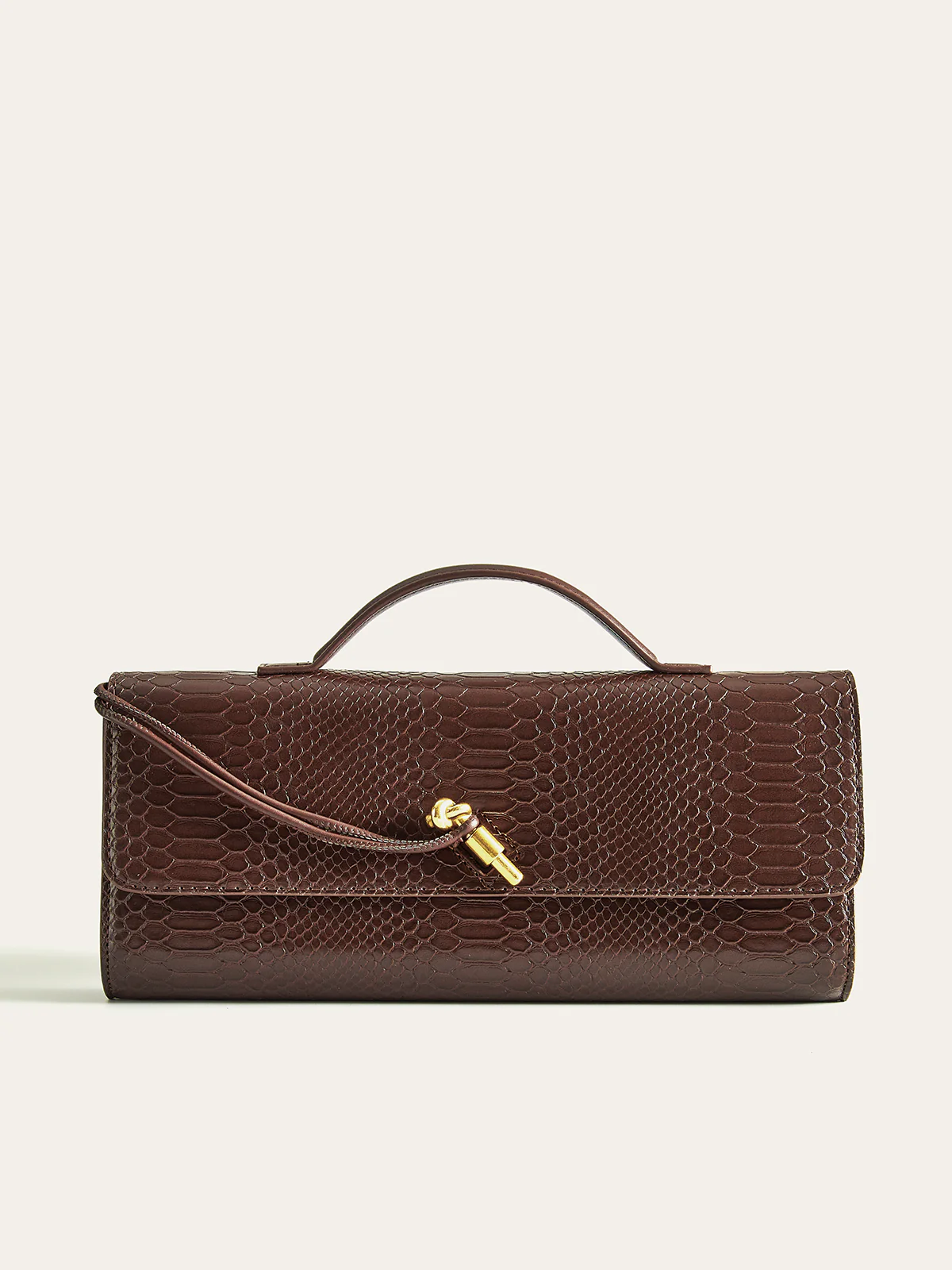 Crocodile Embossed PU Leather Bag - Image 3