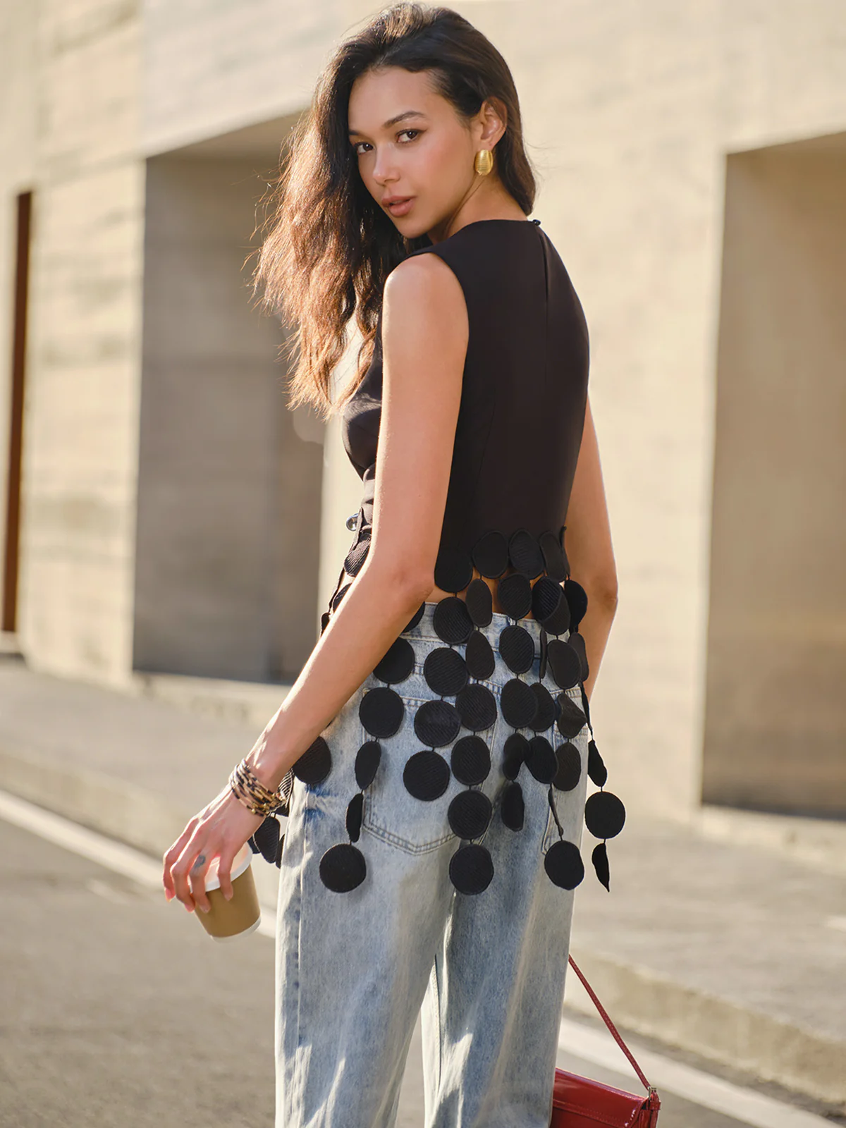 Crop Tassel Tank Top - Image 2