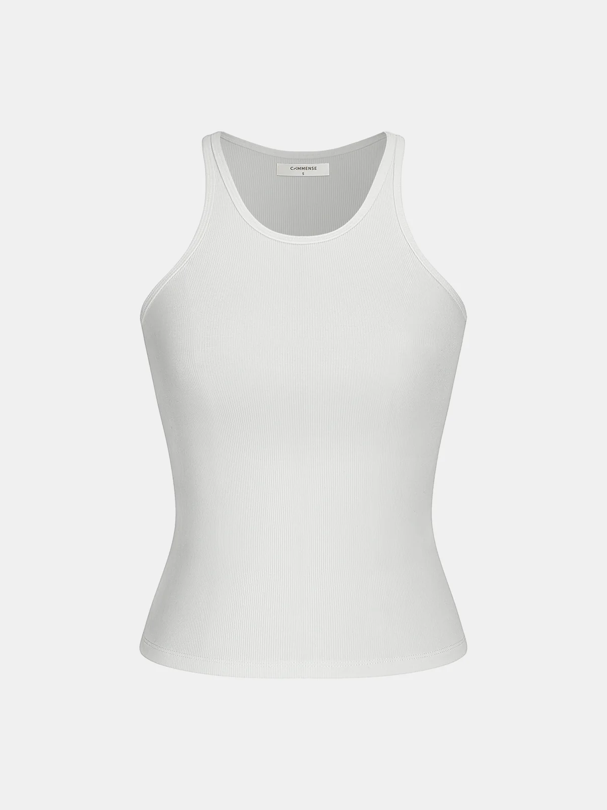 Cropped Sweatshirt with Ribbed Tank Two-Piece Set - Image 3