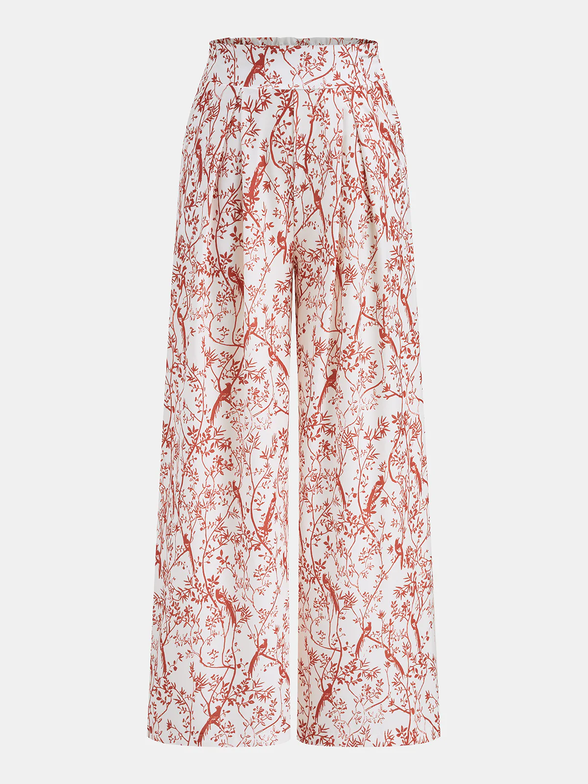 Cropped Top & Printed Wide Leg Pants - Image 4