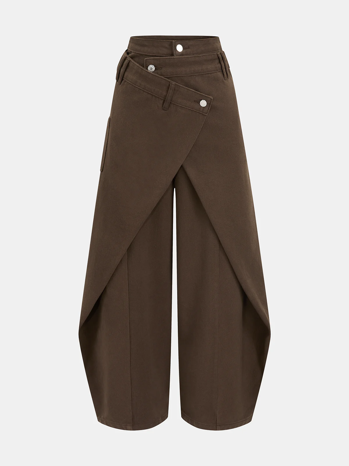 Cross-Front Wide-Leg Jeans - Image 6
