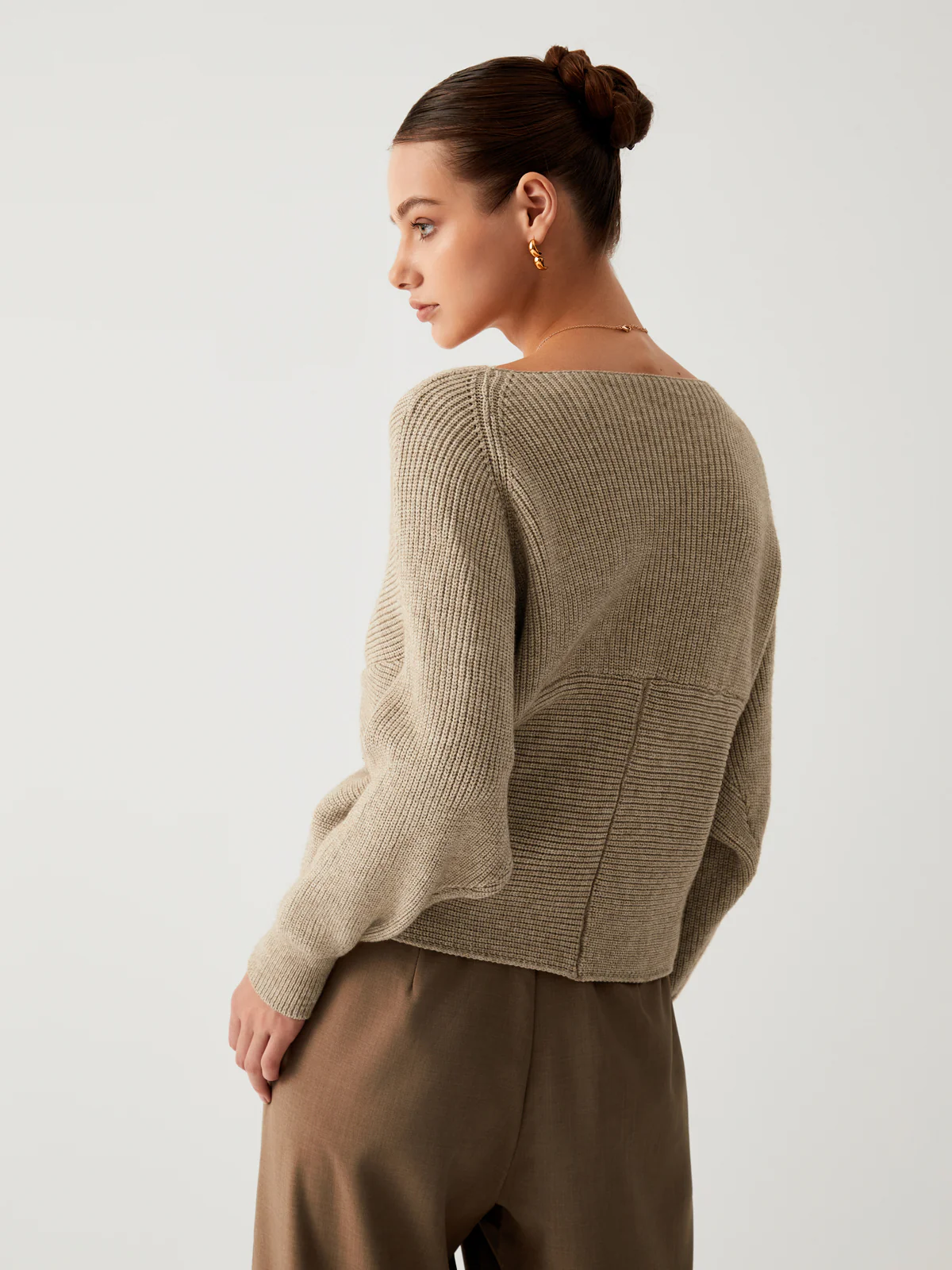 Cross My Heart Oversized Crop Sweater - Image 3