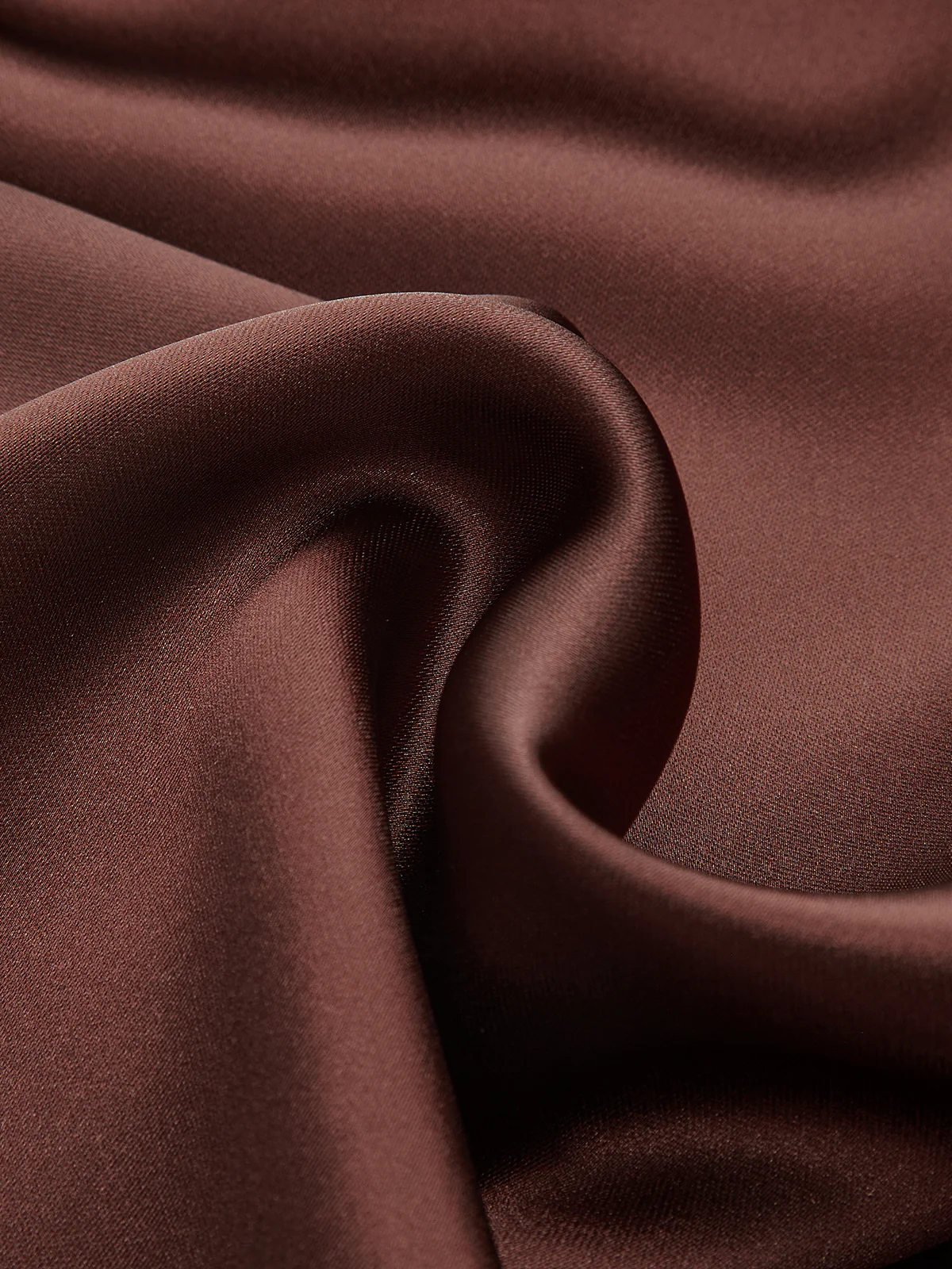 Cross Neck Long Sleeve Satin Blouse - Image 3