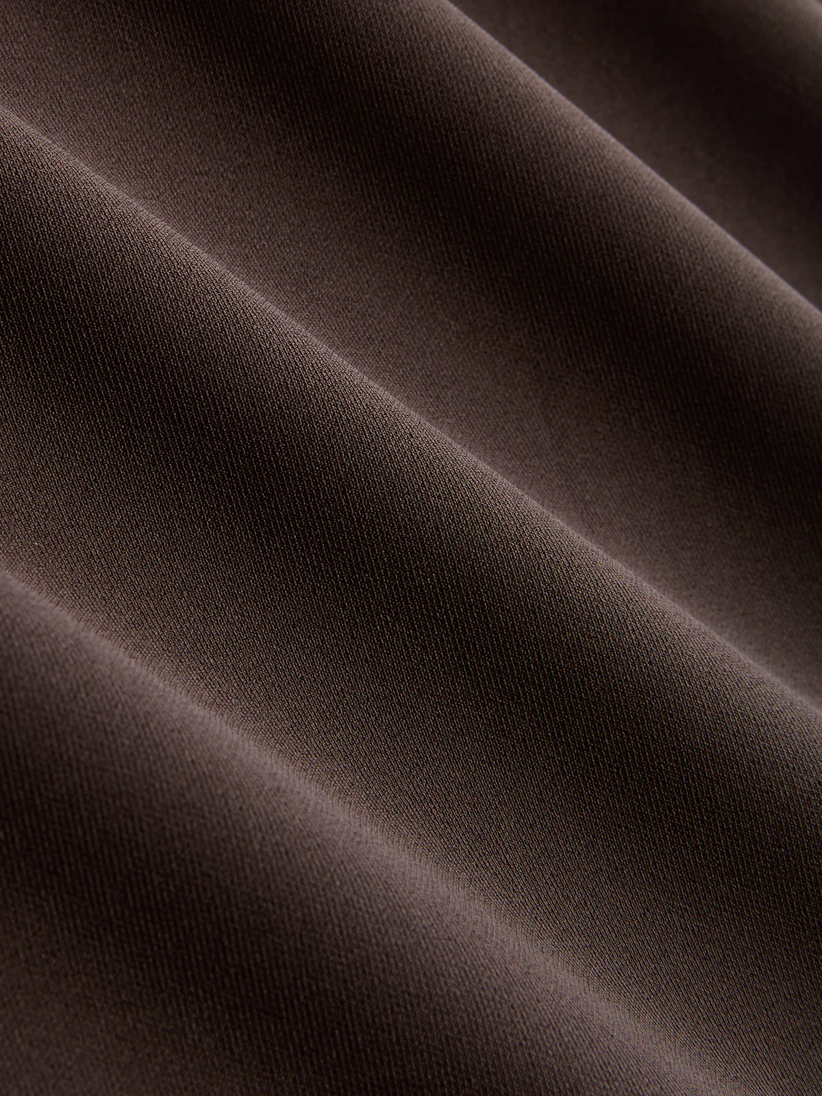 Crossed Faux Leather Waist A-Line Skirt - Image 3