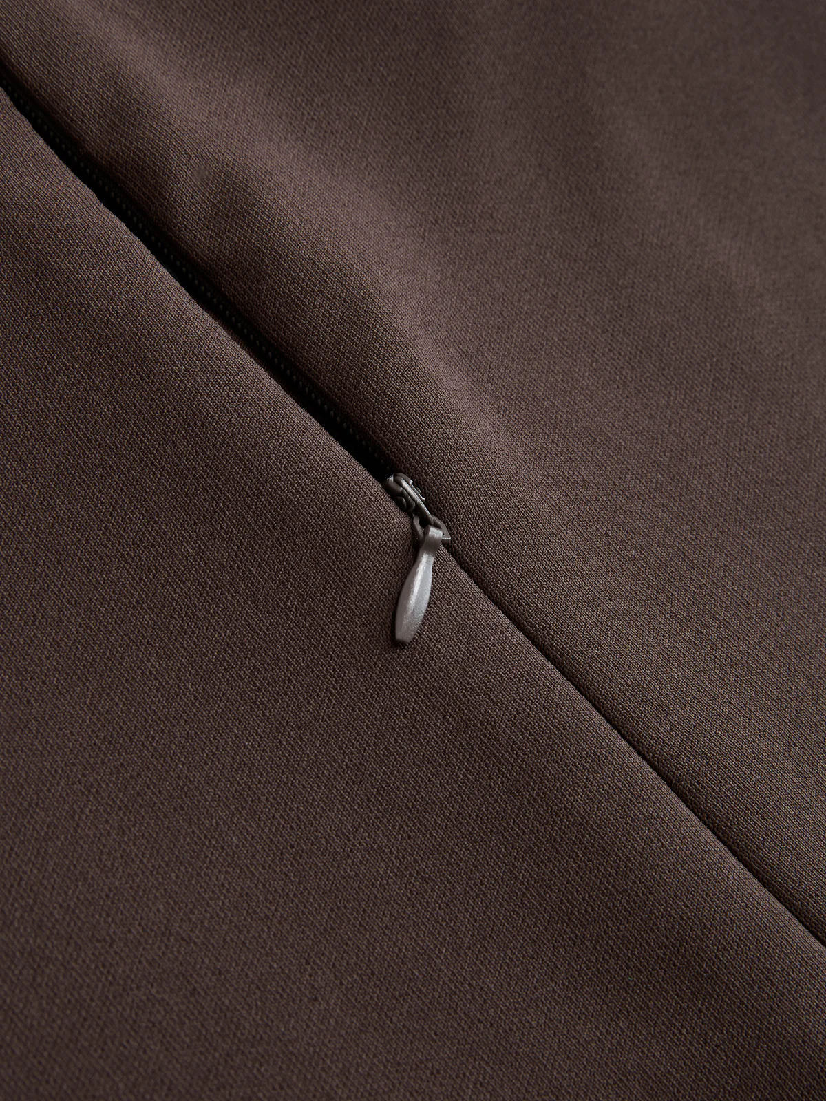 Crossed Faux Leather Waist A-Line Skirt - Image 4
