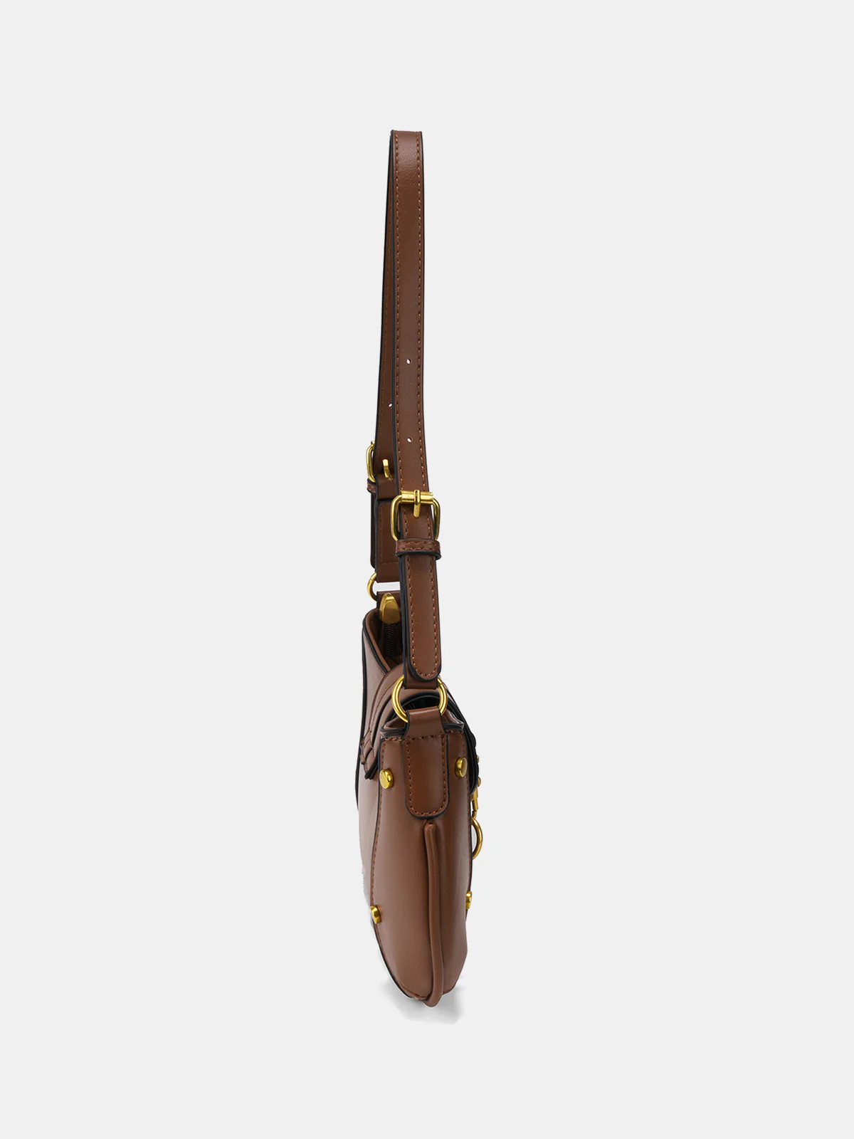Curved Flap Shoulder Bag - Image 3