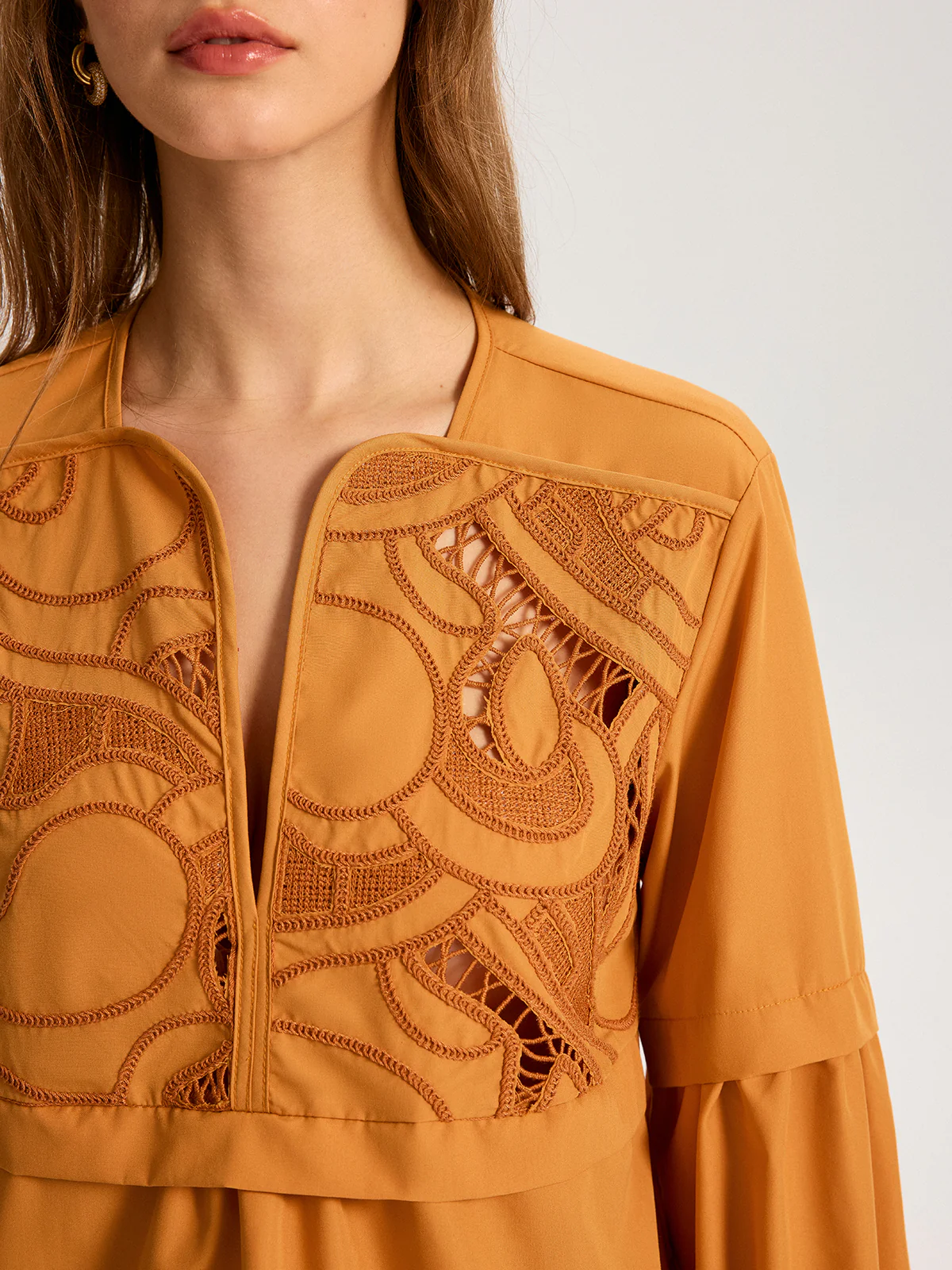 Cut-Out Embroidered Top - Image 4