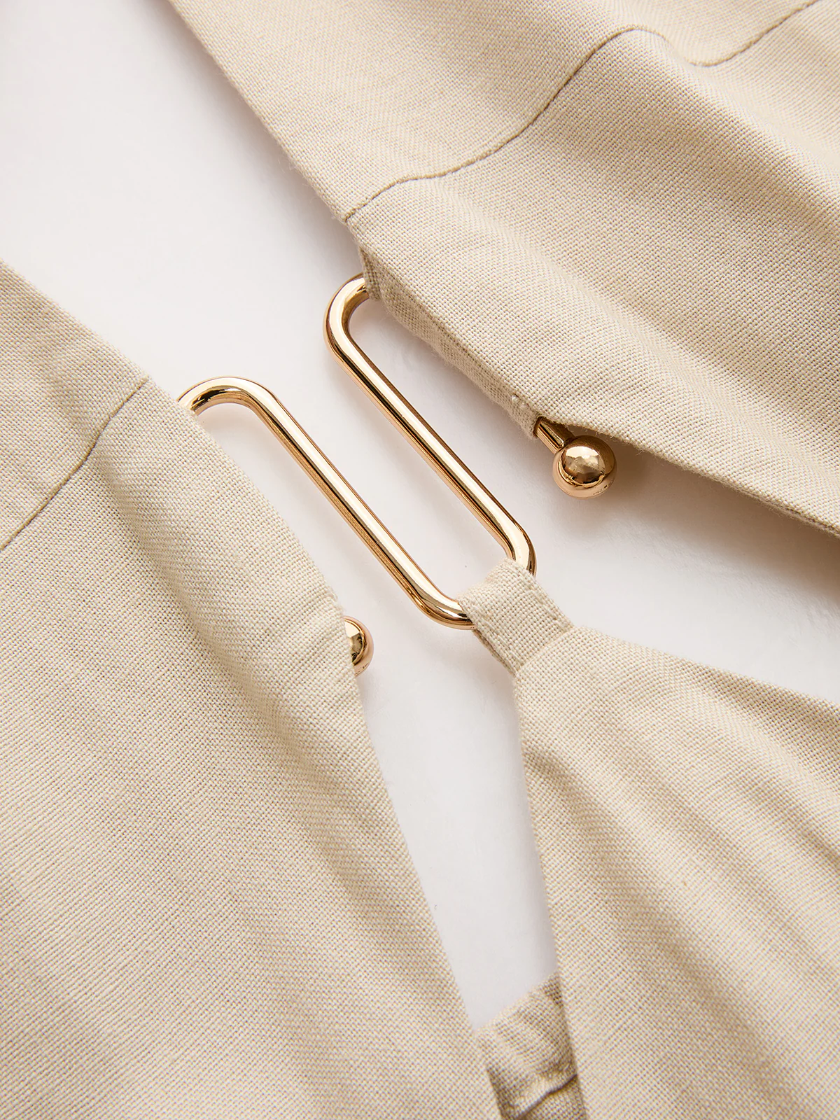Cut-Out Linen-Blend Halter Maxi Dress - Image 5
