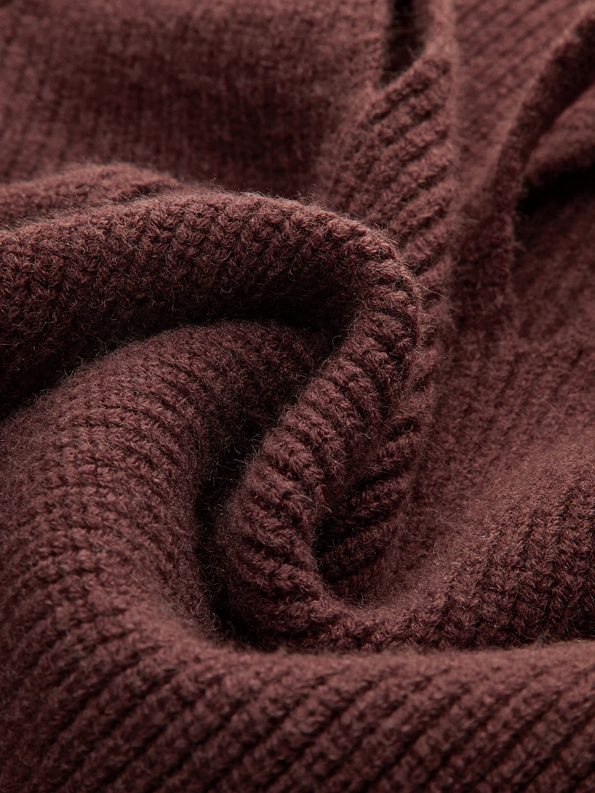 Cut-Out Mock Neck Knitted Sweater - Image 3