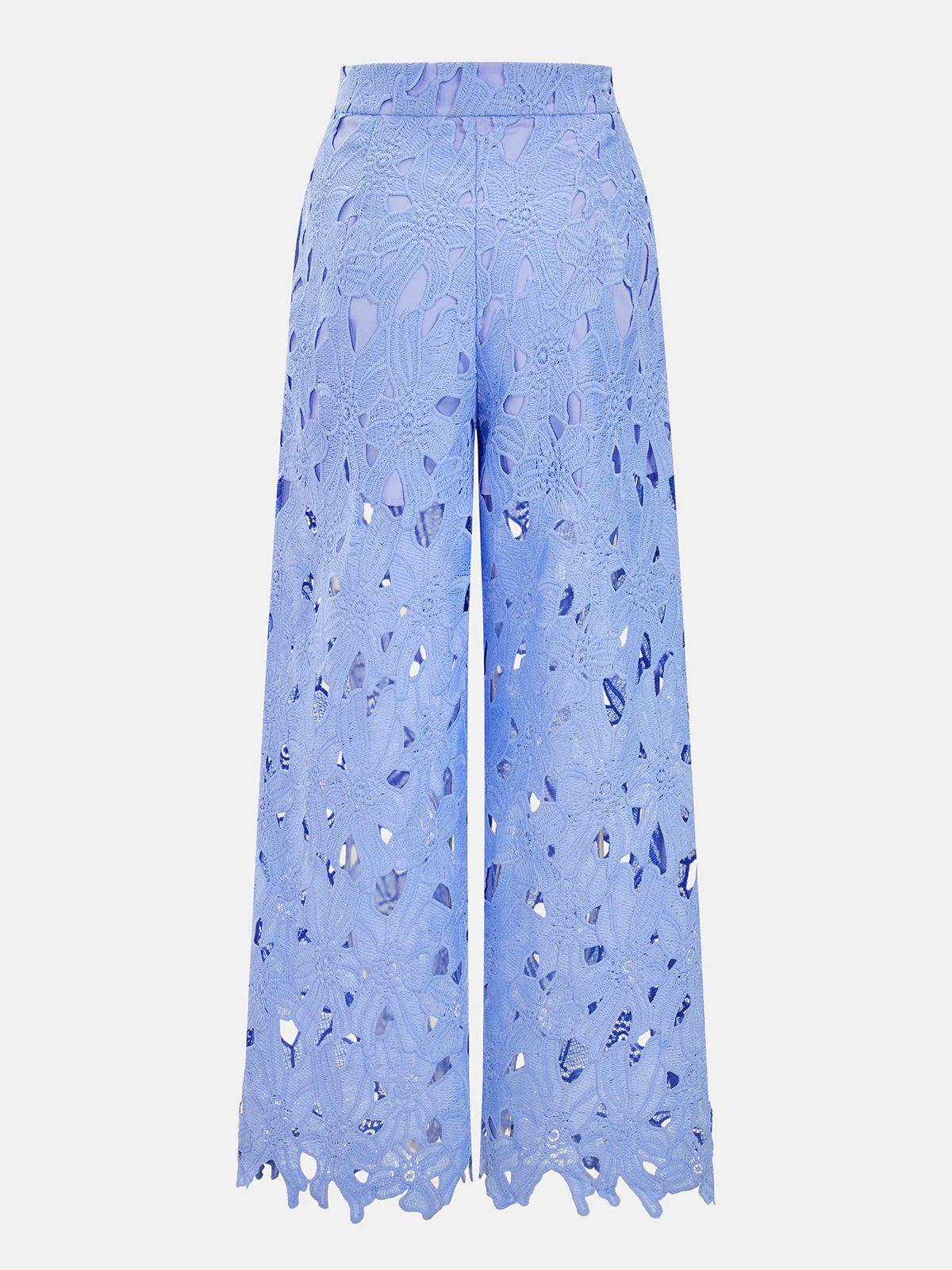 Cutout Lace Short Sleeve Top & Pants Set - Image 5