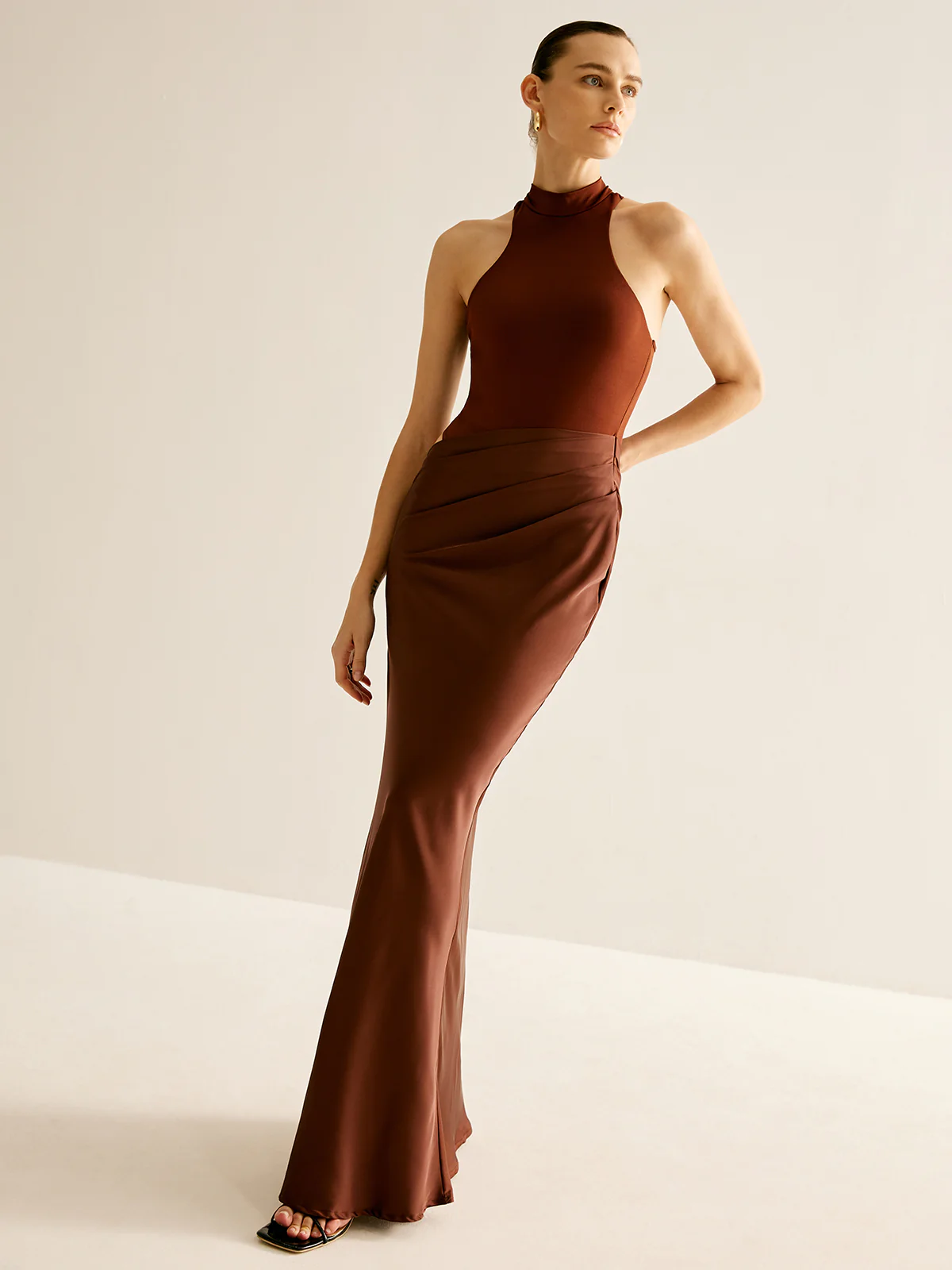 Cutout Panel Sexy Slim Dress - Image 6