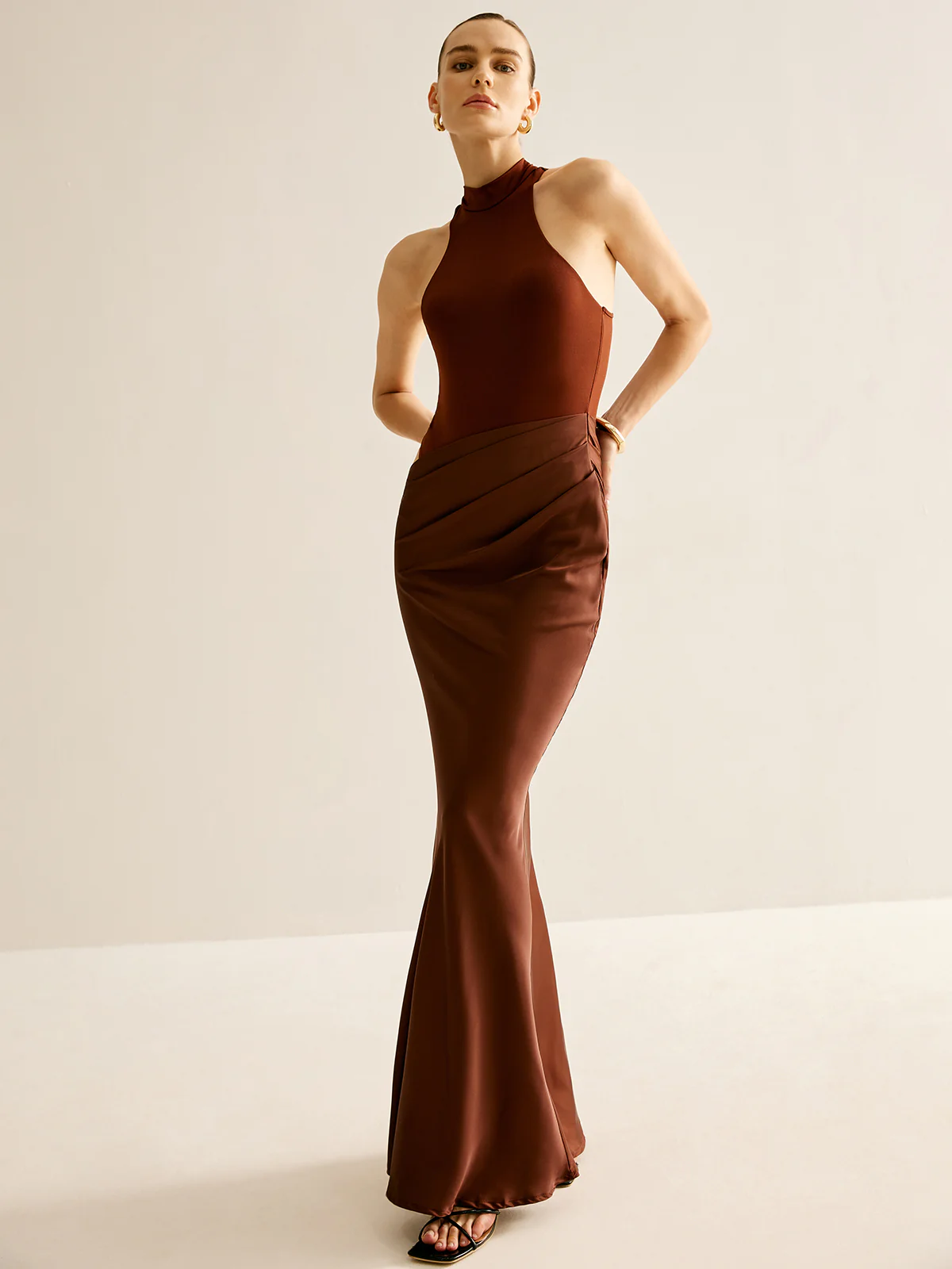 Cutout Panel Sexy Slim Dress - Image 7