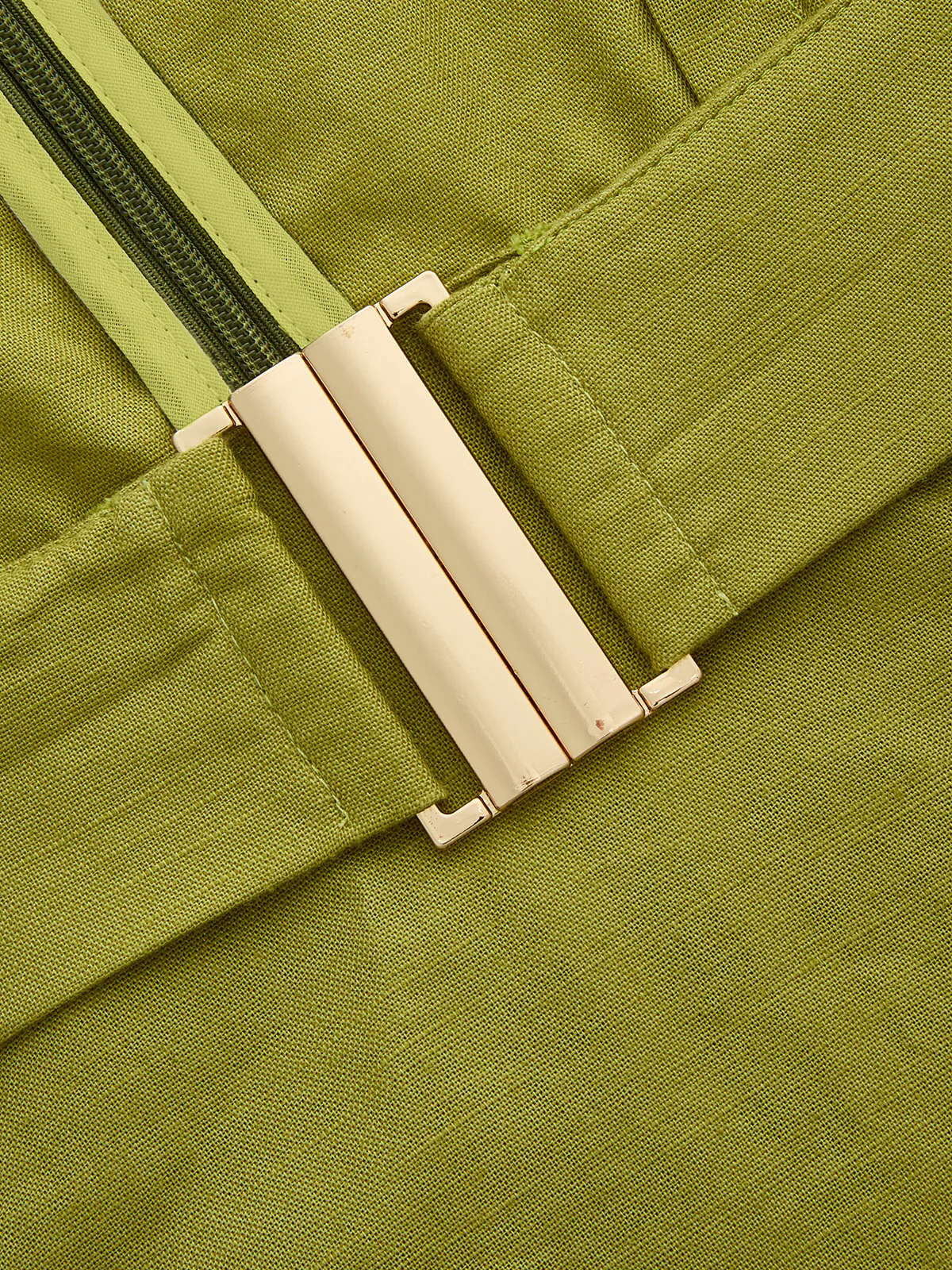 Cutout Sleeveless Cotton Linen Maxi Dress - Image 5