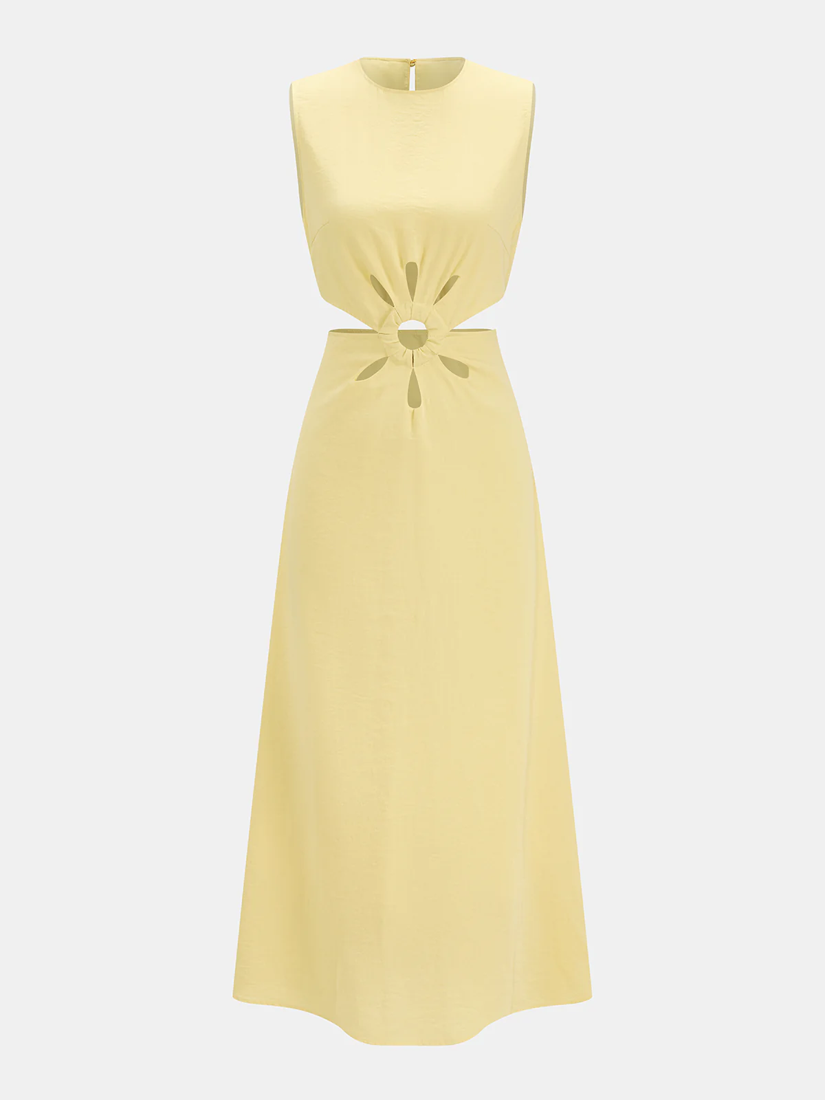 Cutout Waist Sleeveless Maxi Dress - Image 2
