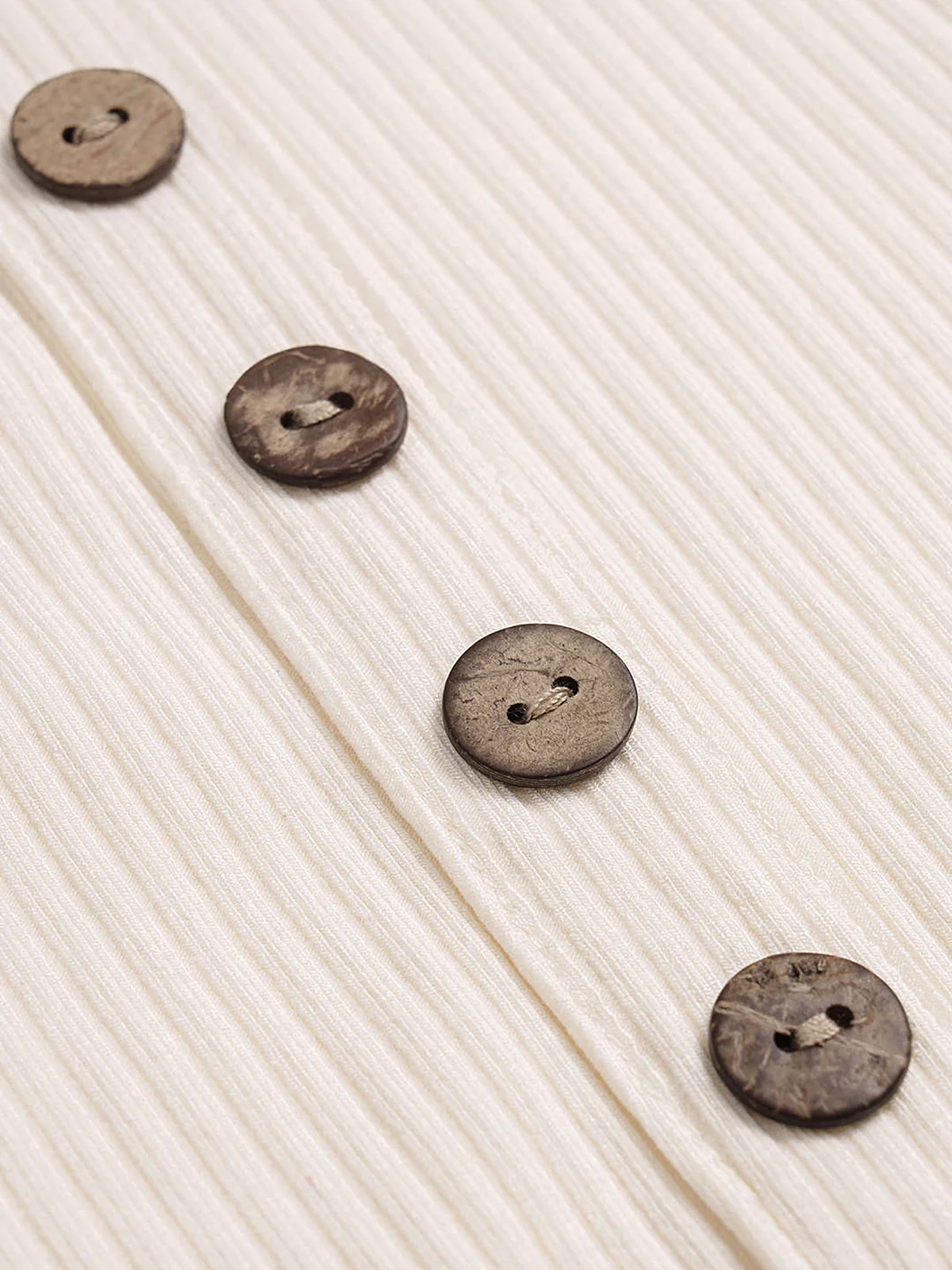 Decor Button Ribbed Knit Bodysuit - Image 3