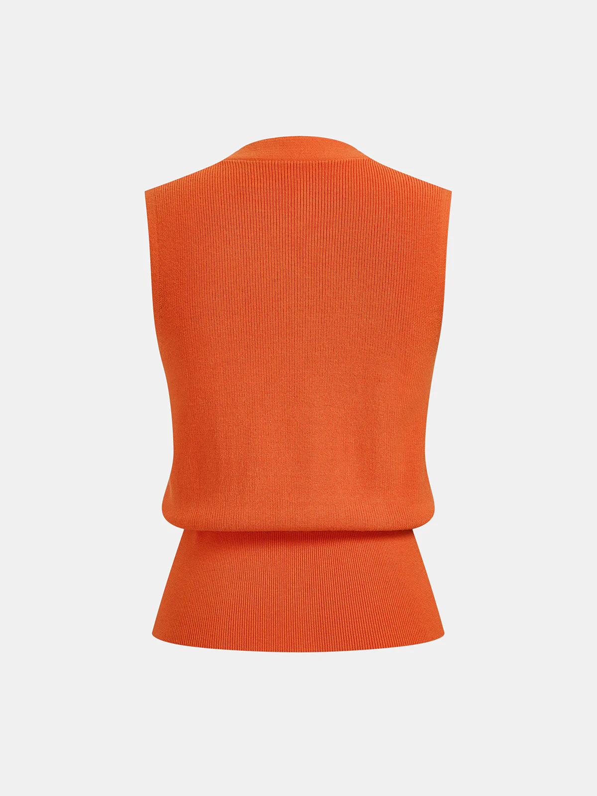 Decorative Button V Neck Knit Vest - Image 2