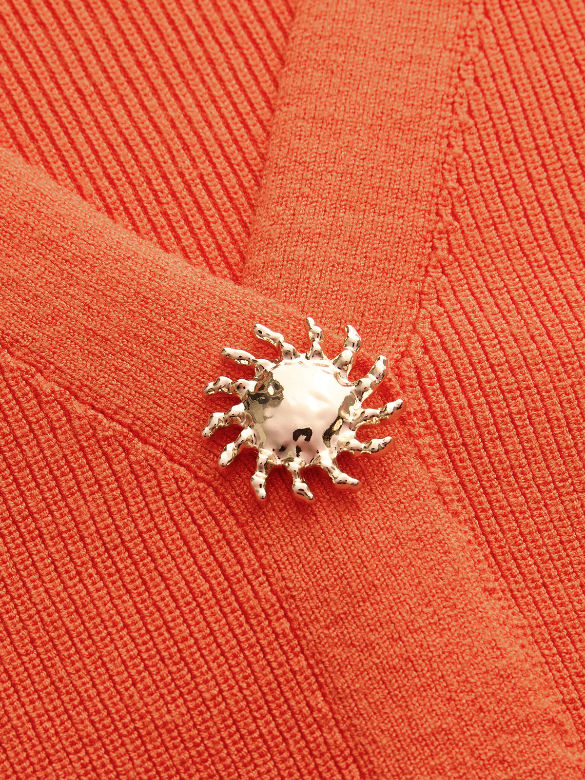 Decorative Button V Neck Knit Vest - Image 4