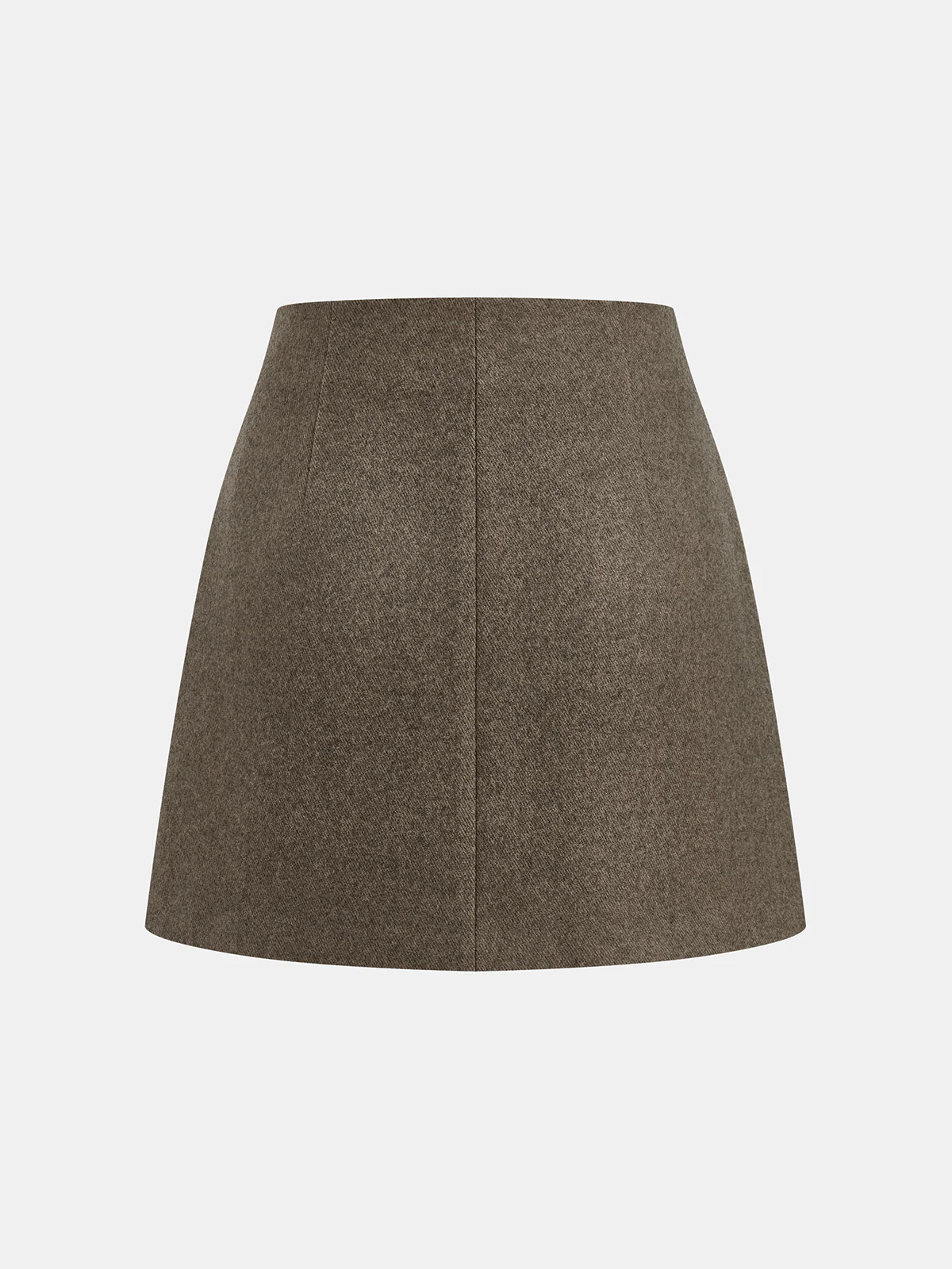 Decorative Pocket Tweed Mini Skirt - Image 2