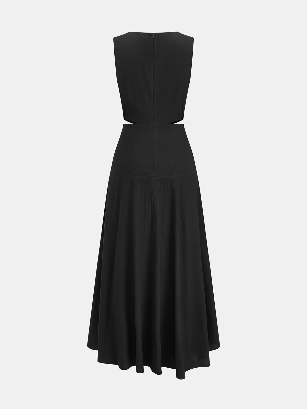 Deep V Cut Out Waist Sleeveless Maxi Dress - Image 2
