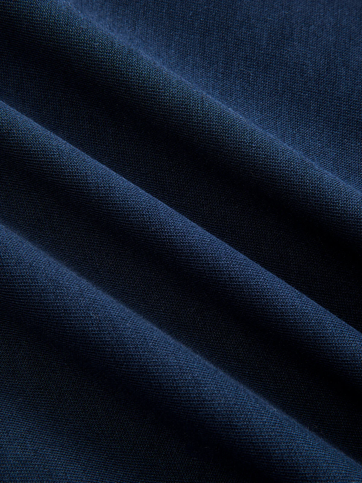 Denim Collar Cinched Waist Sweatshirt - Image 3