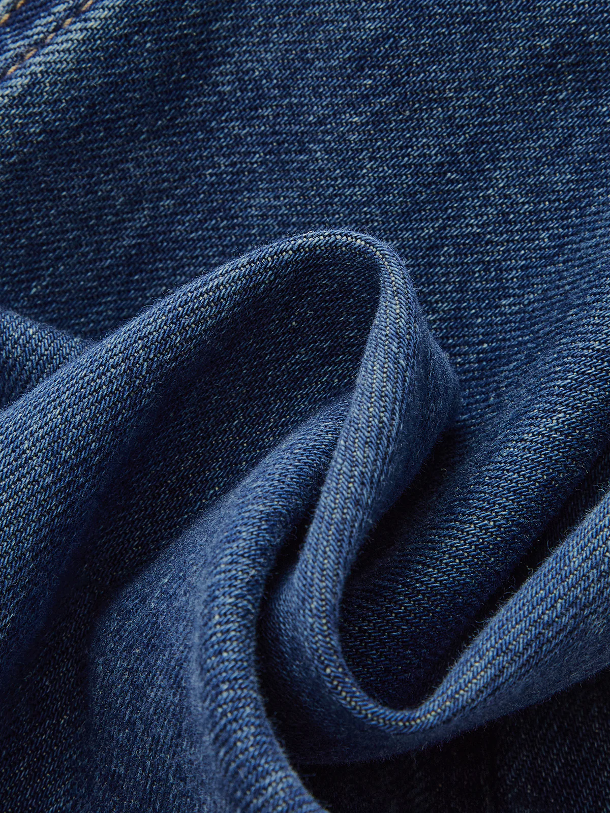 Denim Drawstring Waist Wide-Leg Pants - Image 5