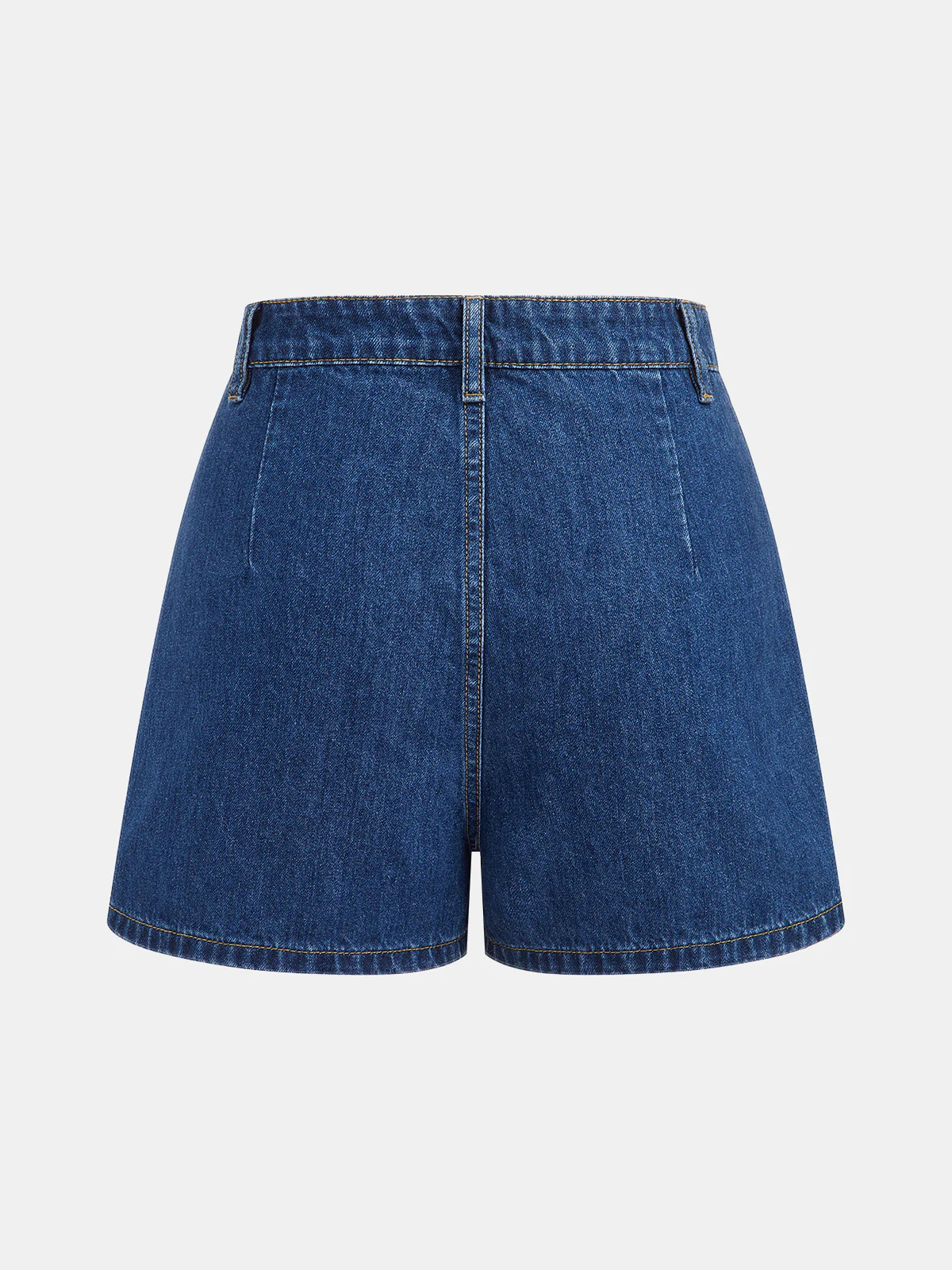 Denim Halter Peplum Top & Shorts Set - Image 7
