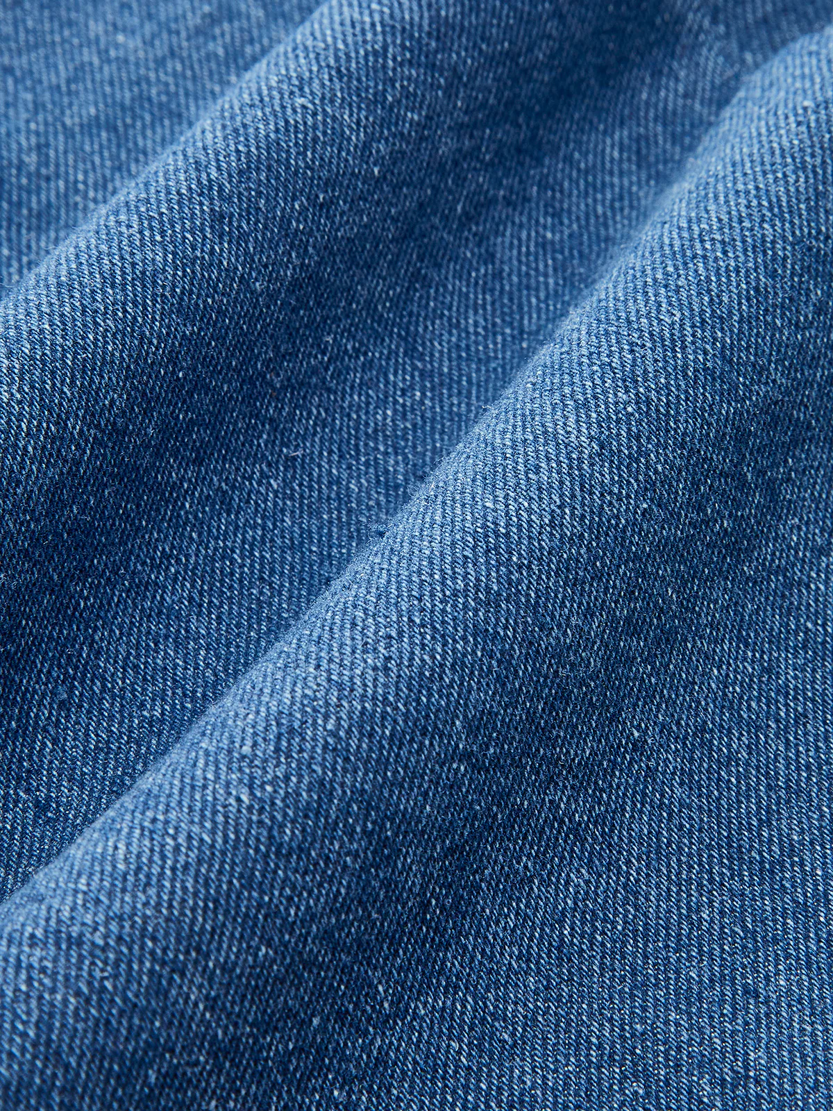Denim Halter Top With Button Details - Image 3