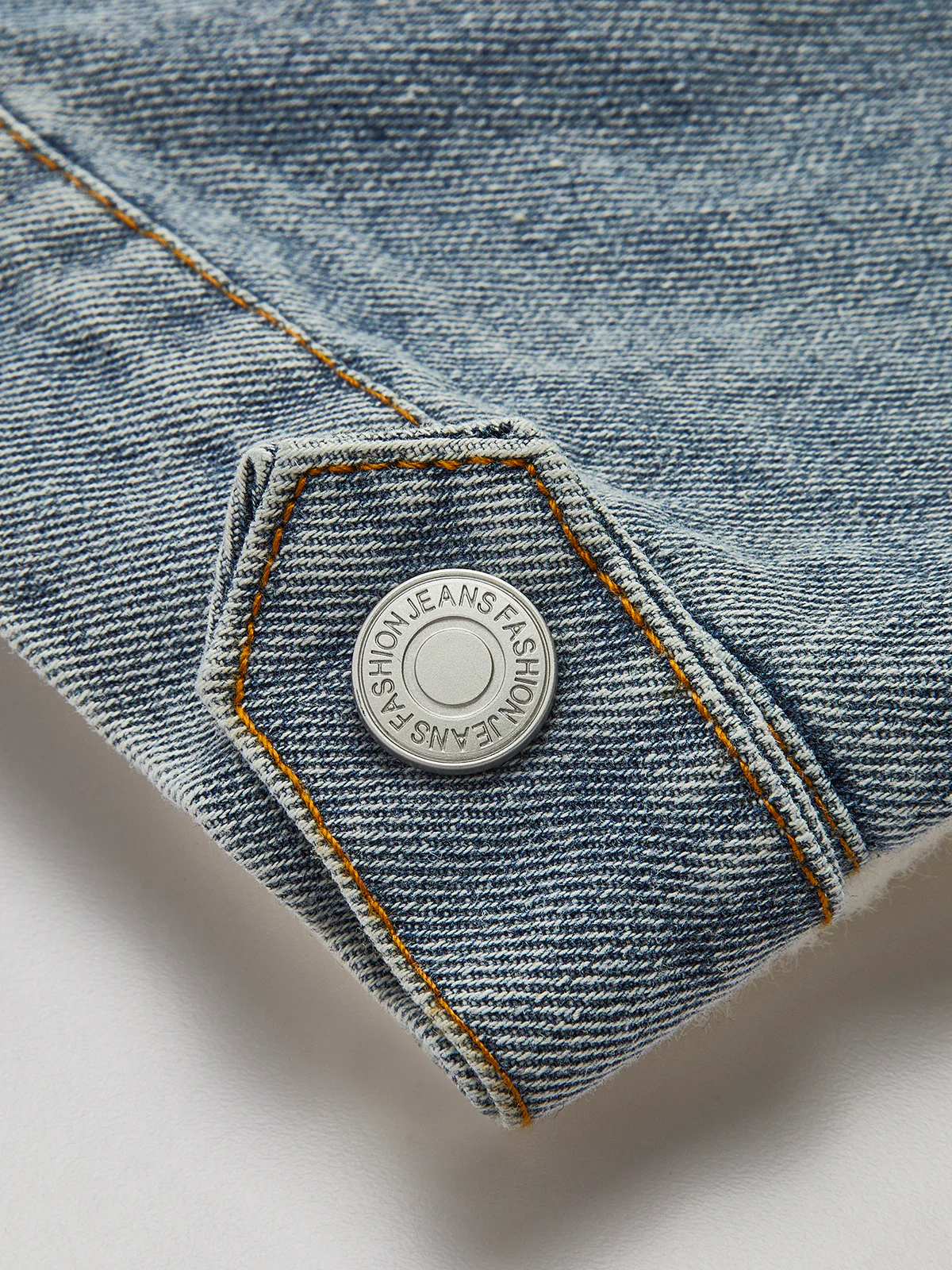 Denim Panel Knit Lapel Outerwear - Image 5