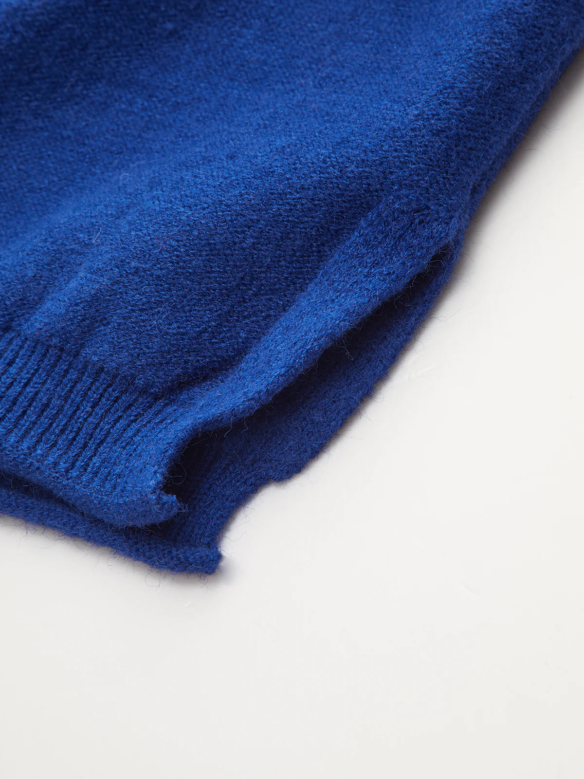 Denim Panel Knit Sweater - Image 4