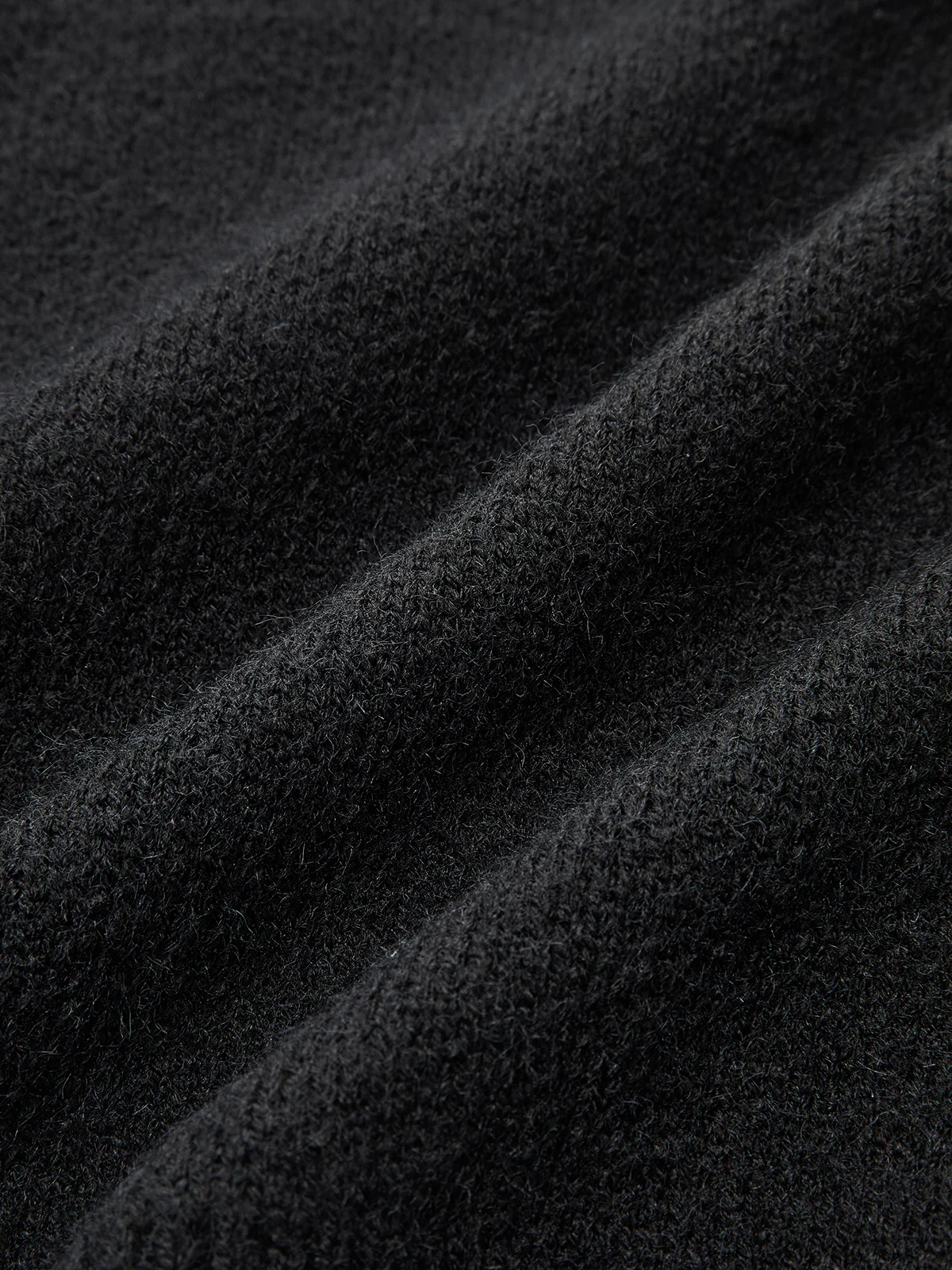Denim Panel Zipper Cardigan - Image 4
