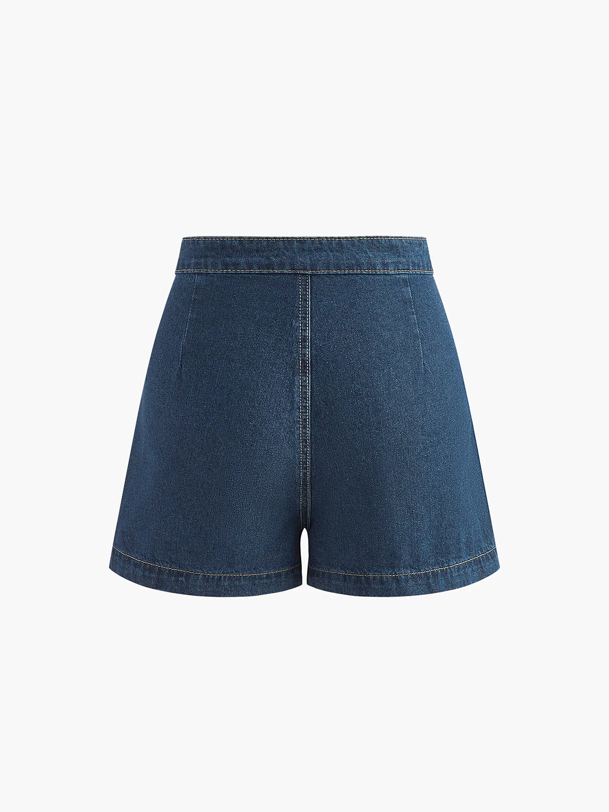 Denim Peplum Vest With Shorts Set - Image 7