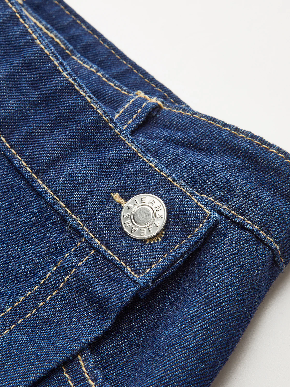 Denim Pocket Detail Shorts Set - Image 6