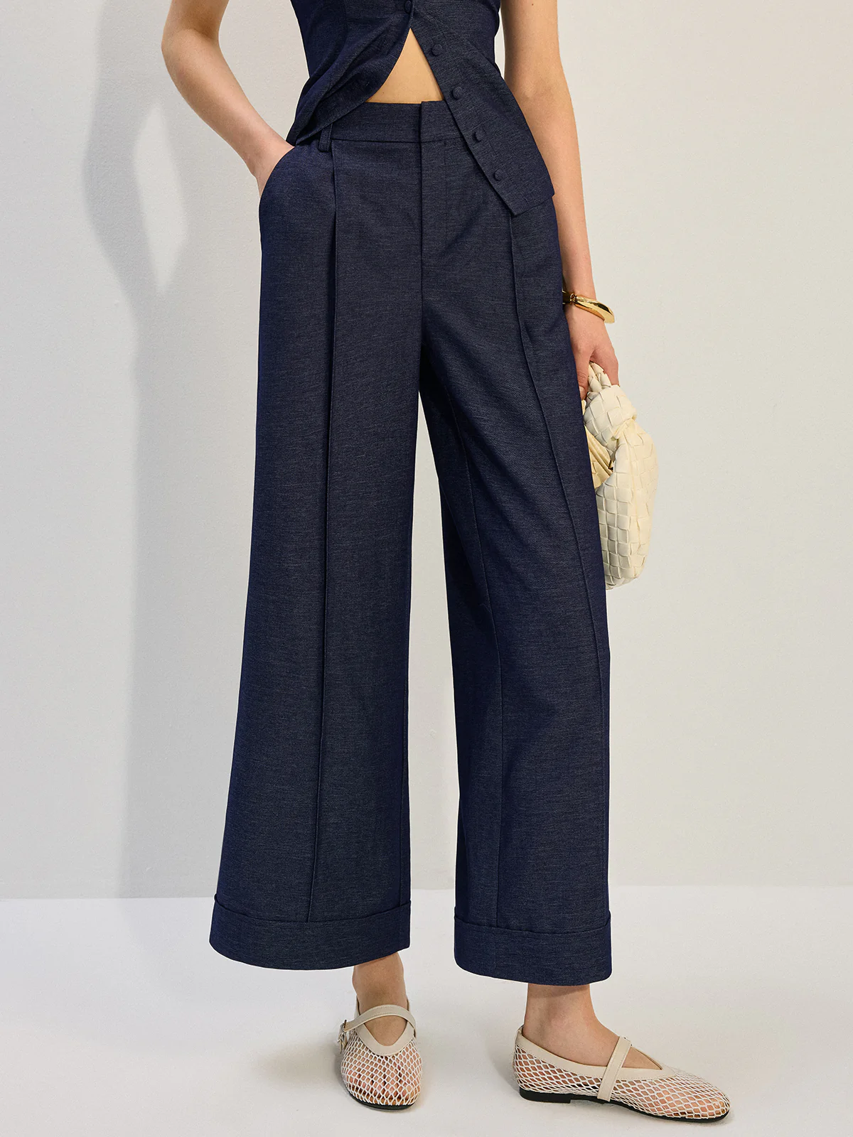 Denim Wide-Leg Pants - Image 7
