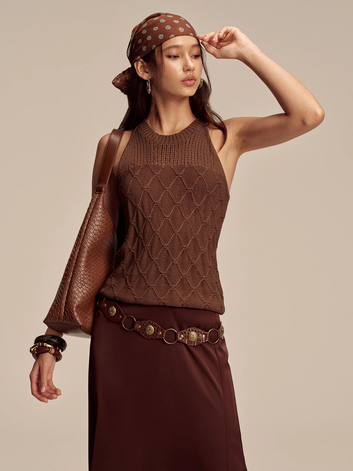 Diamond Pattern Sweater Vest - Image 6